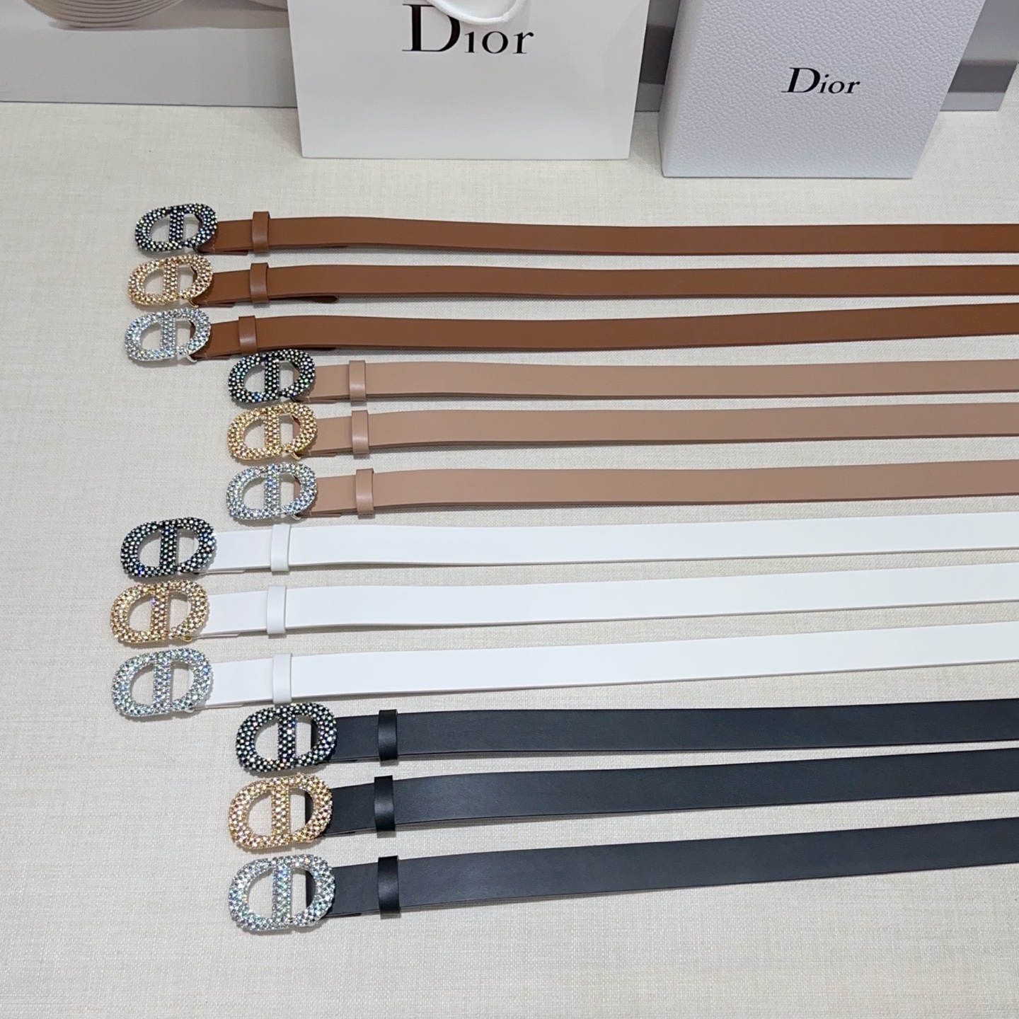 💥💥💥2.5cm迪奥腰带，双面头层进口牛皮，长度：75.80.85.90.95.100.105欧，铜五金