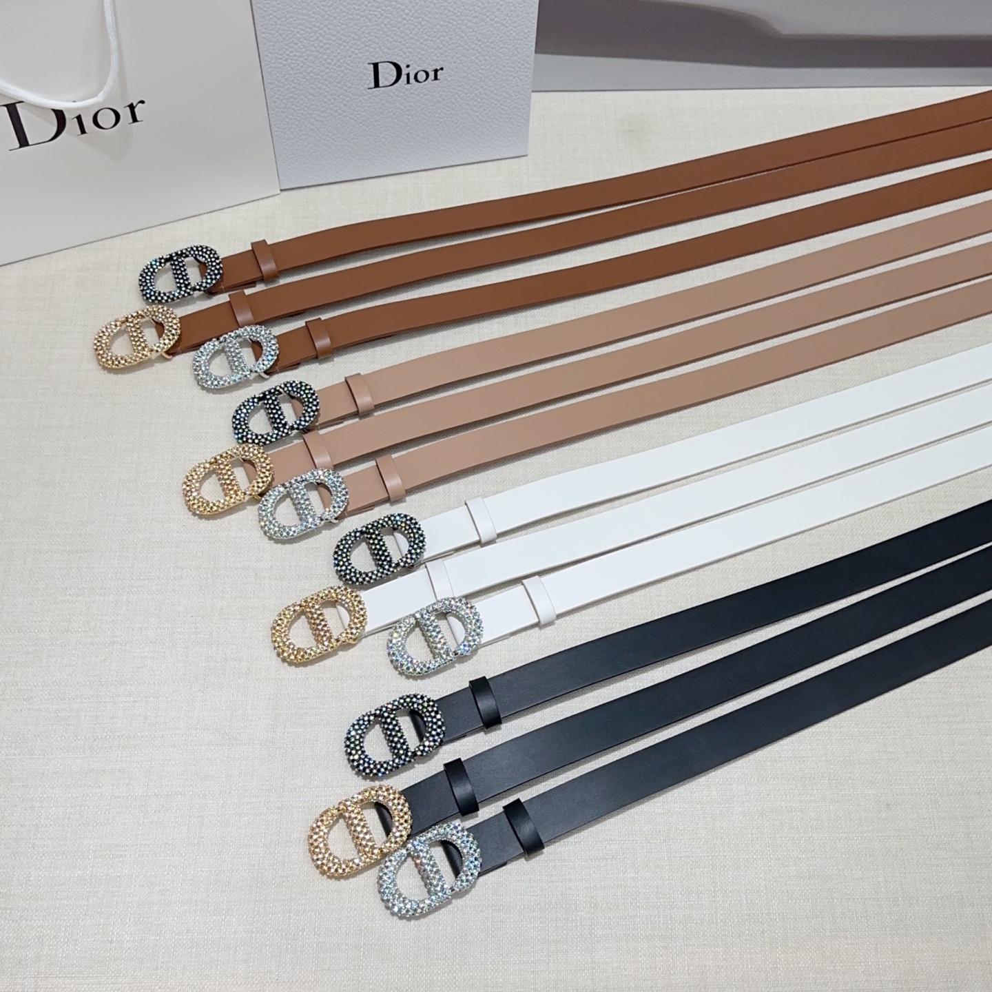 💥💥💥2.5cm迪奥腰带，双面头层进口牛皮，长度：75.80.85.90.95.100.105欧，铜五金