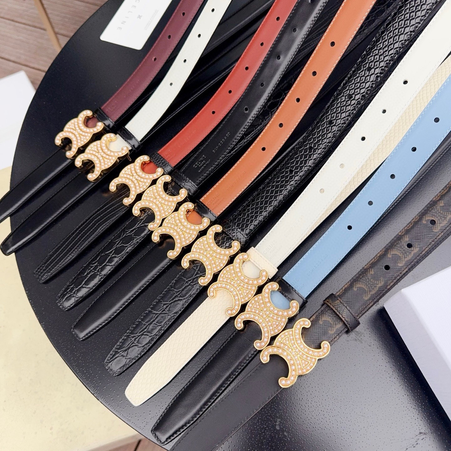 💥💥💥2.5cm赛琳腰带，双面头层牛皮双面可用，长度：75.80.85.90.95.100.欧，纯铜扣配