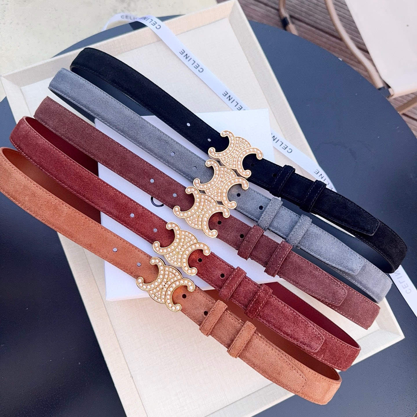 💥💥💥2.5cm赛琳腰带，头层磨砂牛皮配头层皮，长度：75.80.85.90.95.100.欧，纯铜扣配