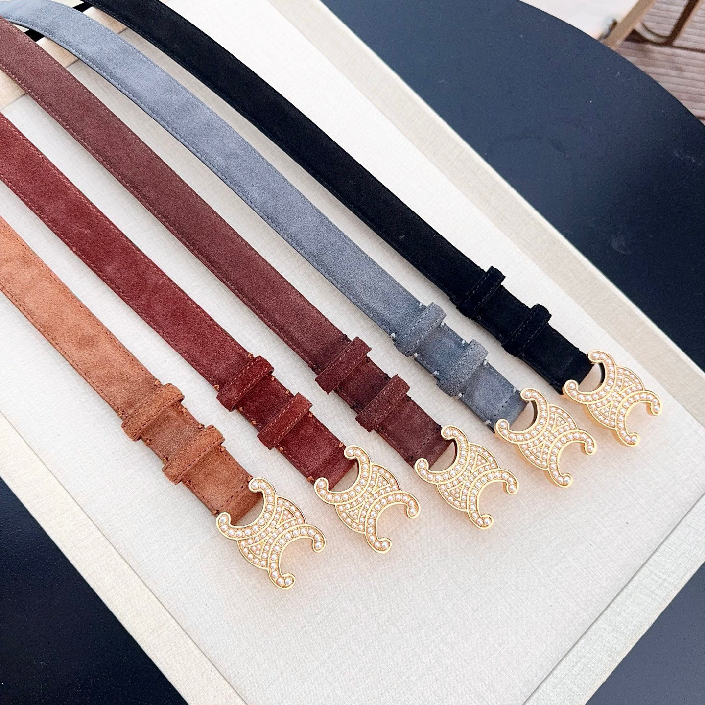 💥💥💥2.5cm赛琳腰带，头层磨砂牛皮配头层皮，长度：75.80.85.90.95.100.欧，纯铜扣配