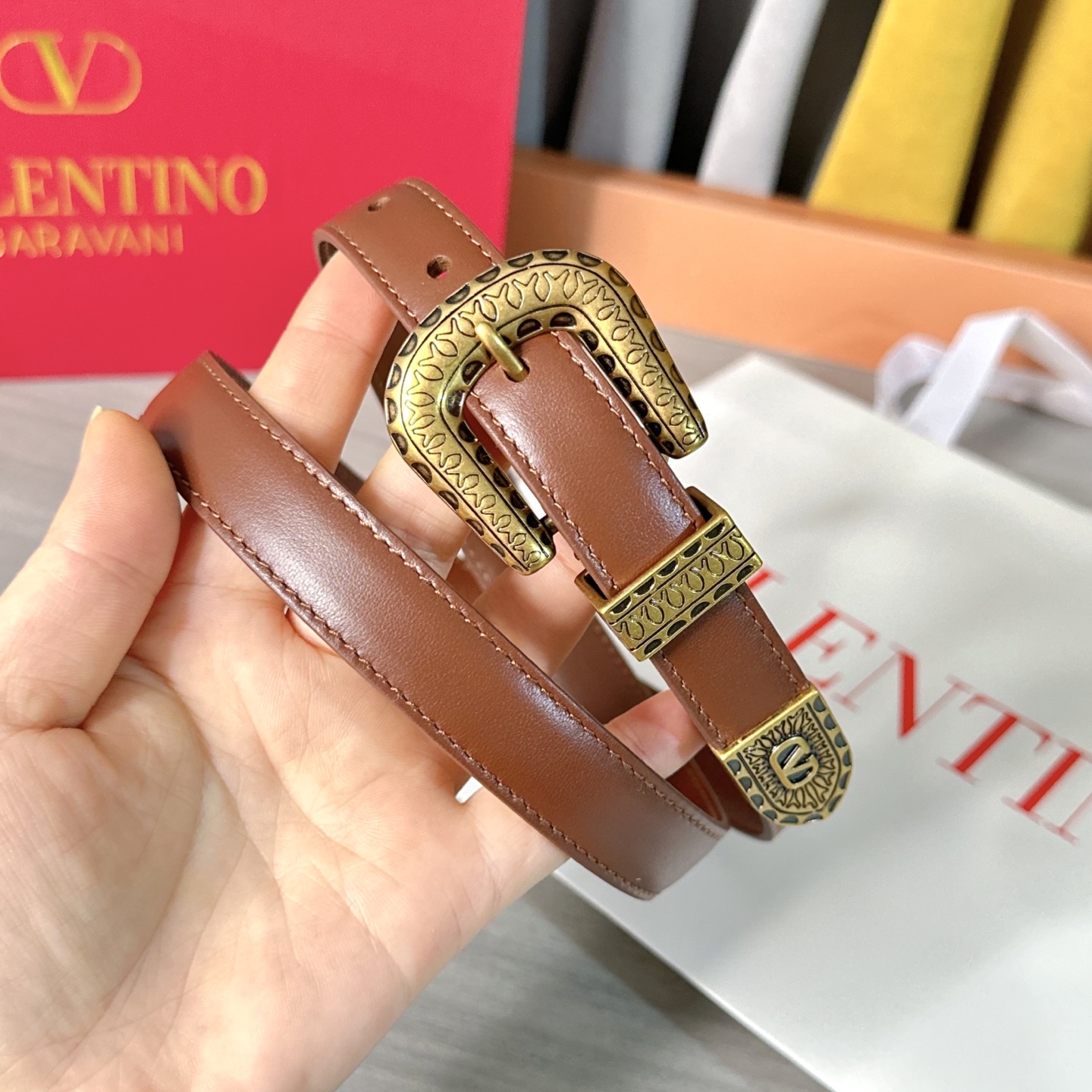 💥💥💥2.0cm 华伦天奴 腰带，双面头层牛皮，长度：75.80.85.90.95.100.105欧，铜