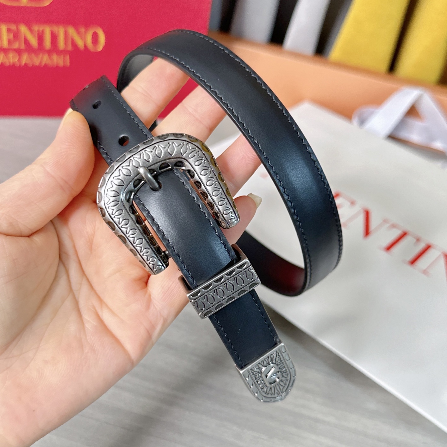 💥💥💥2.0cm 华伦天奴 腰带，双面头层牛皮，长度：75.80.85.90.95.100.105欧，铜