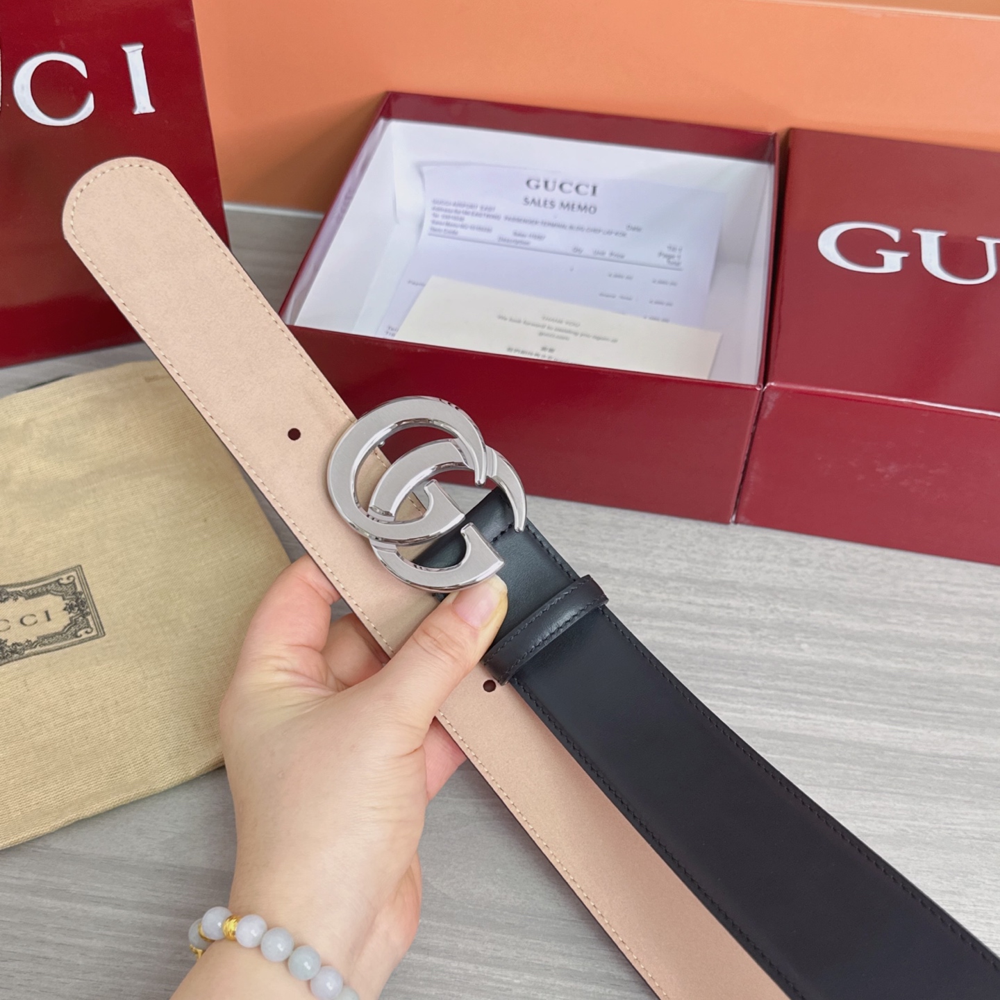 💥💥💥4.0cm古奇腰带，平纹磨砂底双面头层牛皮，长度：75.80.85.90.95.100.105.1