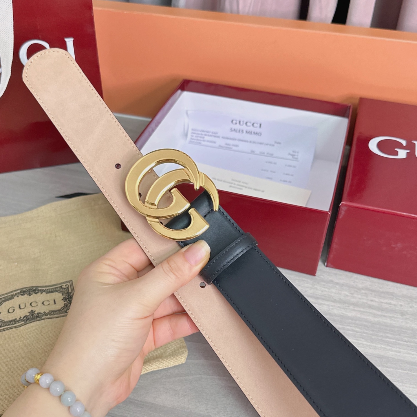 💥💥💥4.0cm古奇腰带，平纹磨砂底双面头层牛皮，长度：75.80.85.90.95.100.105.1