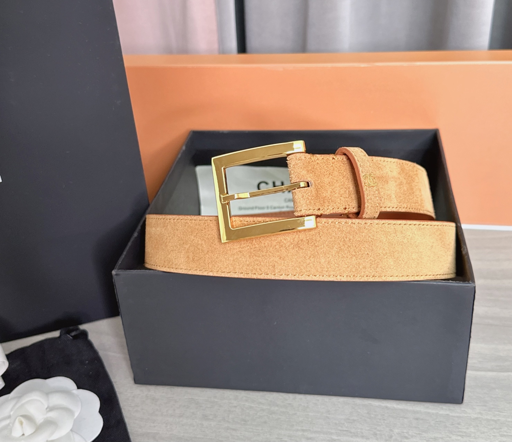 💥💥💥3.0cm香奈儿腰带，磨砂皮双面头层牛皮，长度：75.80.85.90.95.100.105.11