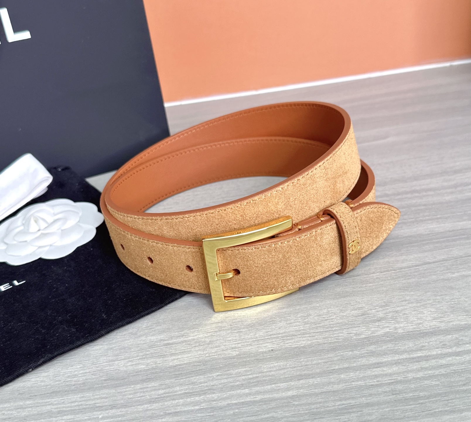 💥💥💥3.0cm香奈儿腰带，磨砂皮双面头层牛皮，长度：75.80.85.90.95.100.105.11