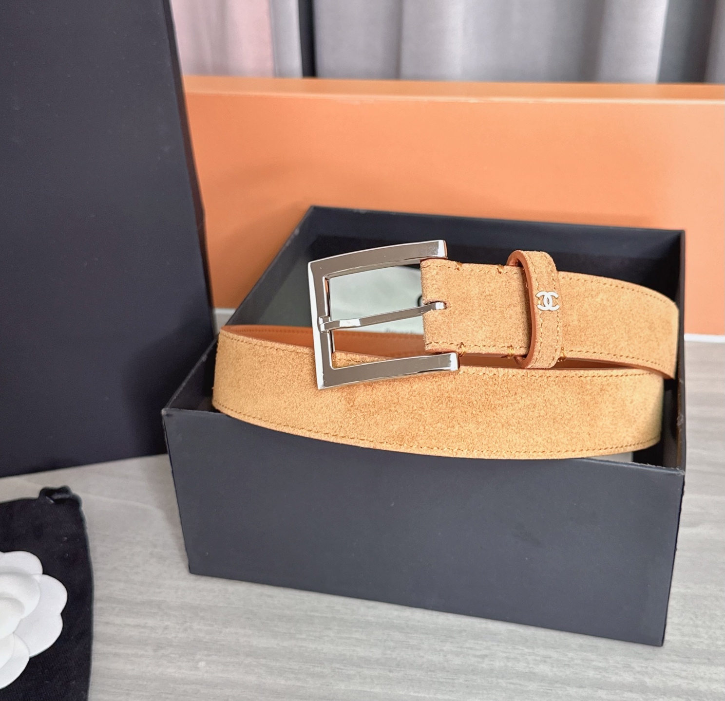 💥💥💥3.0cm香奈儿腰带，磨砂皮双面头层牛皮，长度：75.80.85.90.95.100.105.11
