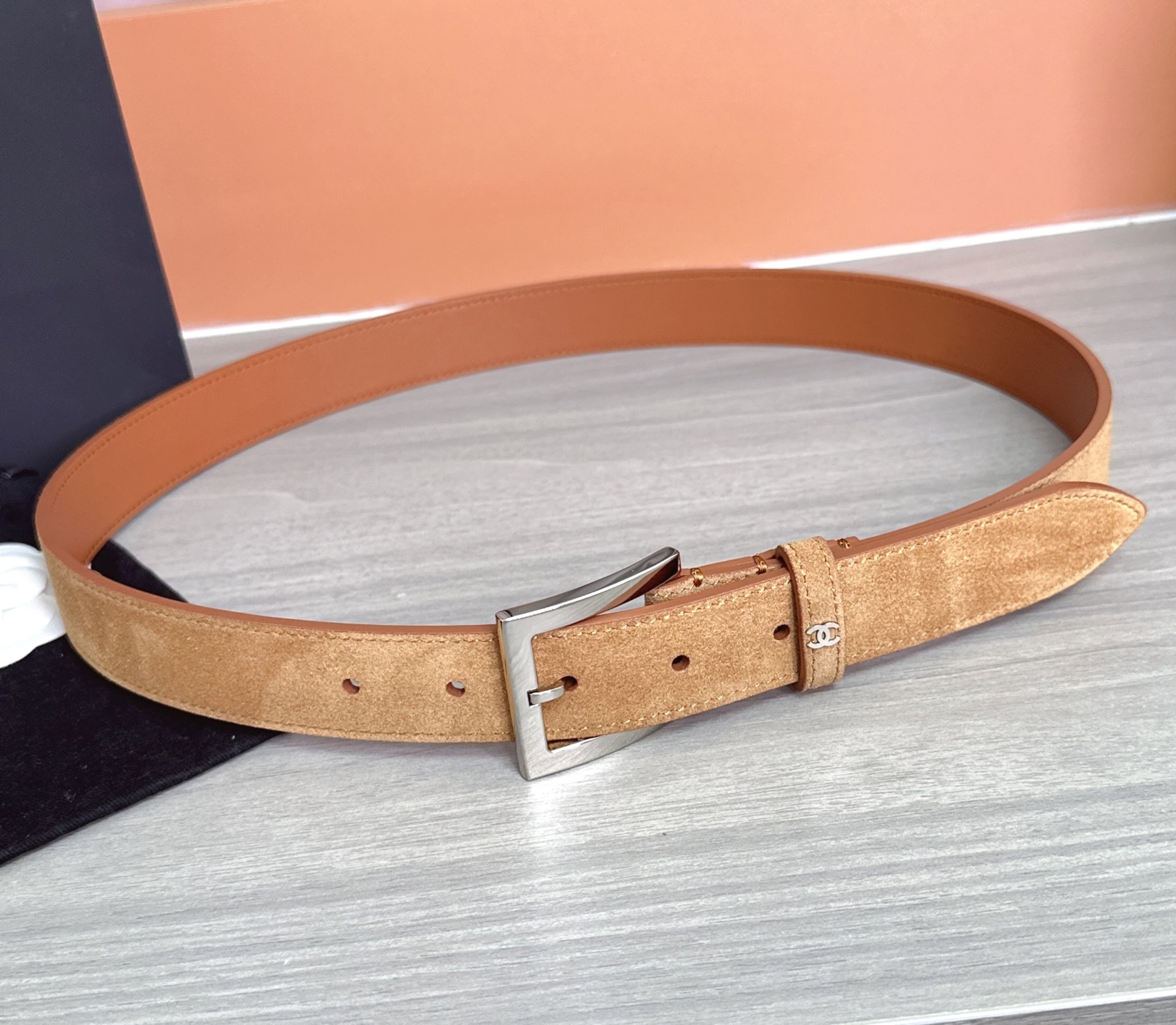 💥💥💥3.0cm香奈儿腰带，磨砂皮双面头层牛皮，长度：75.80.85.90.95.100.105.11