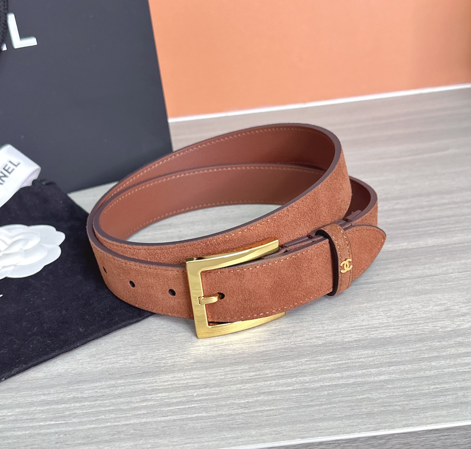💥💥💥3.0cm香奈儿腰带，磨砂皮双面头层牛皮，长度：75.80.85.90.95.100.105.11