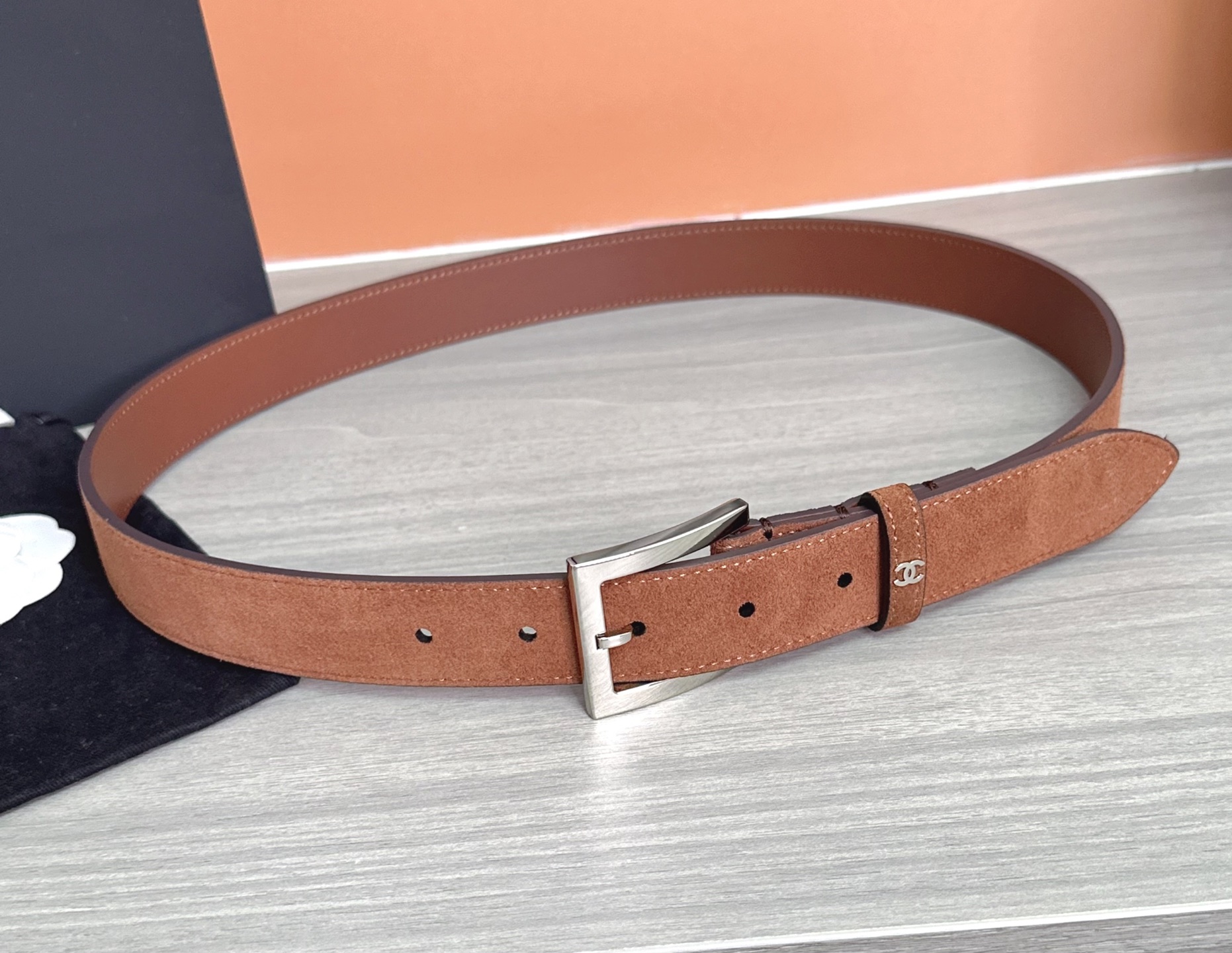 💥💥💥3.0cm香奈儿腰带，磨砂皮双面头层牛皮，长度：75.80.85.90.95.100.105.11