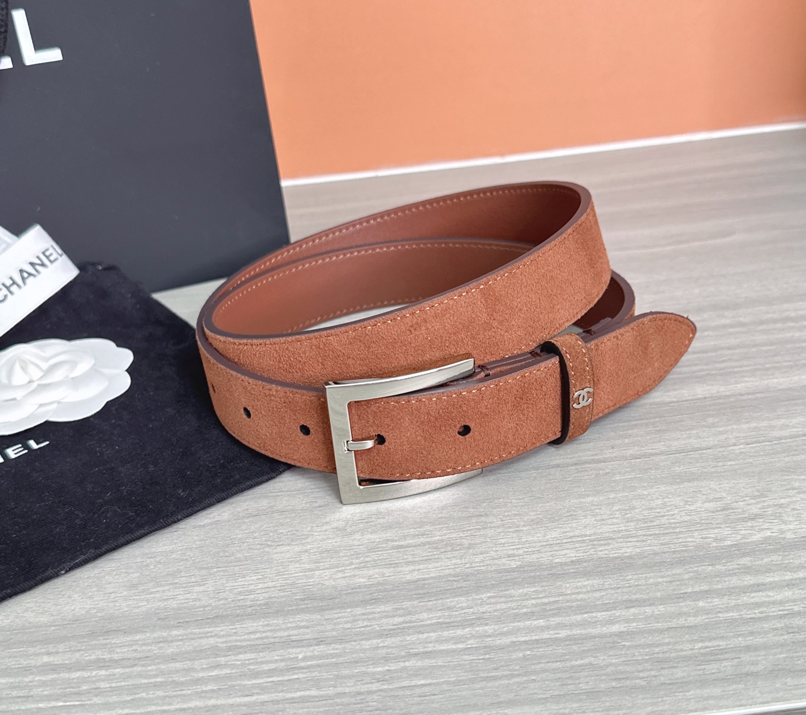 💥💥💥3.0cm香奈儿腰带，磨砂皮双面头层牛皮，长度：75.80.85.90.95.100.105.11