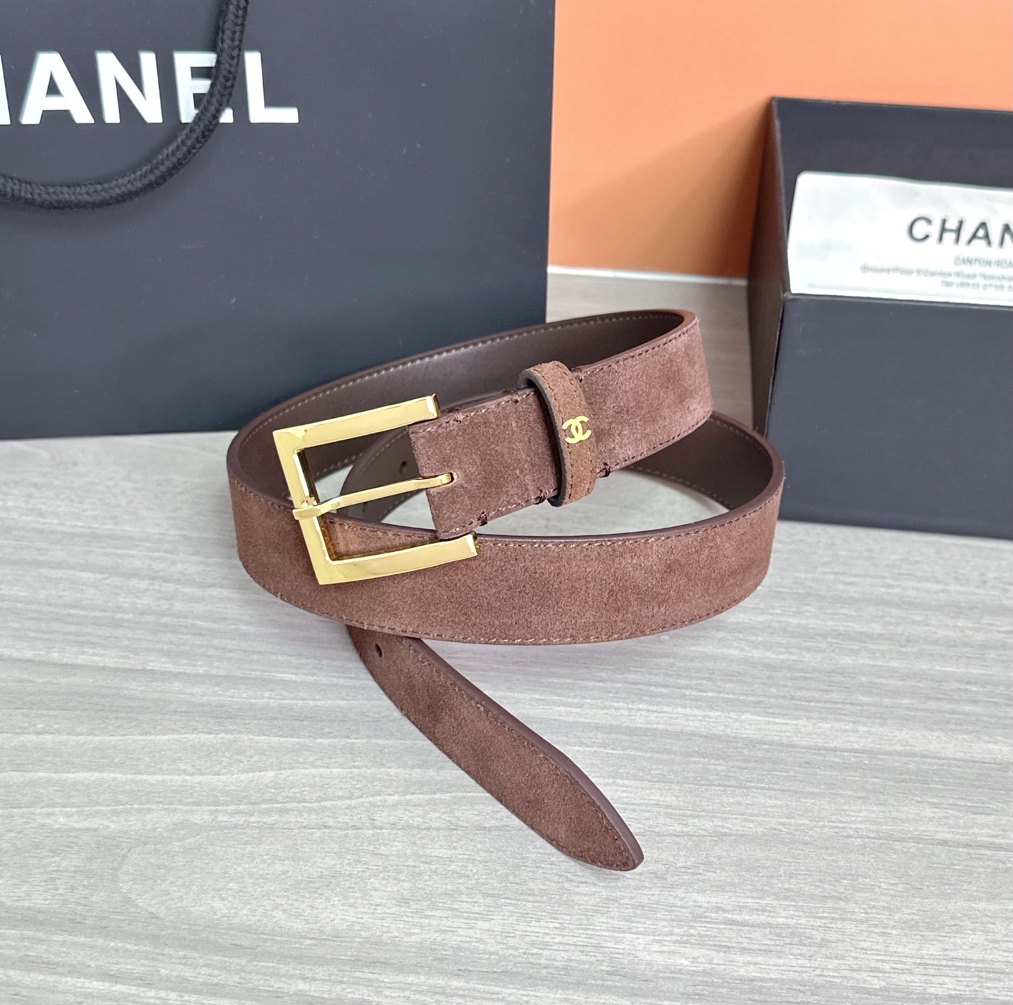 💥💥💥3.0cm香奈儿腰带，磨砂皮双面头层牛皮，长度：75.80.85.90.95.100.105.11