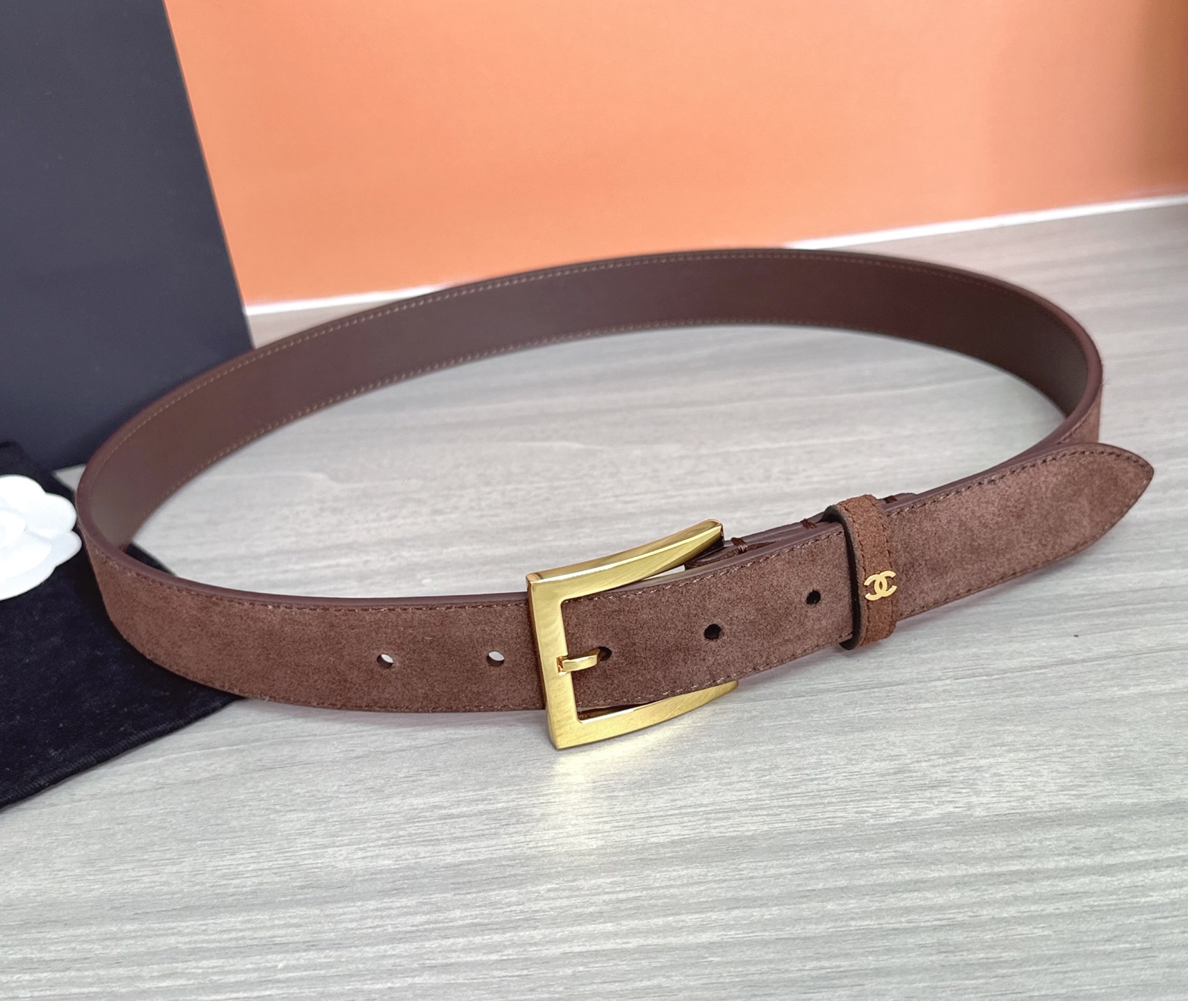 💥💥💥3.0cm香奈儿腰带，磨砂皮双面头层牛皮，长度：75.80.85.90.95.100.105.11