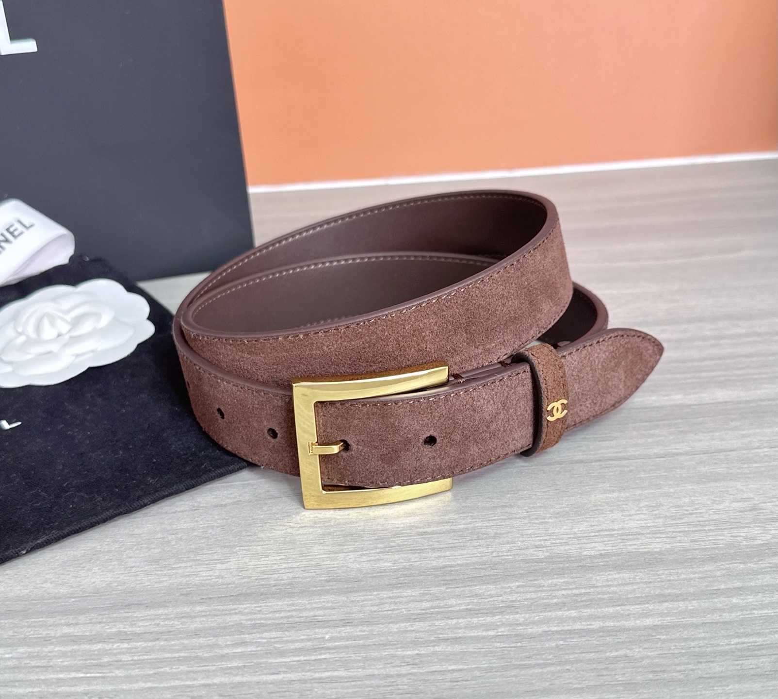 💥💥💥3.0cm香奈儿腰带，磨砂皮双面头层牛皮，长度：75.80.85.90.95.100.105.11