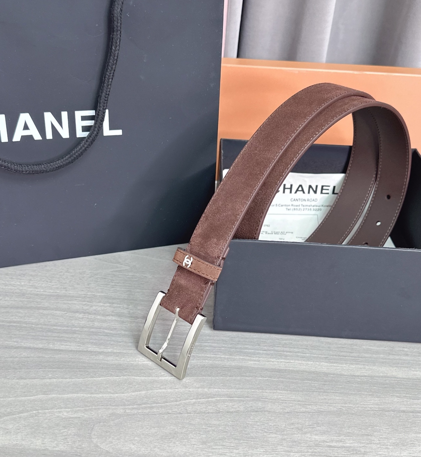 💥💥💥3.0cm香奈儿腰带，磨砂皮双面头层牛皮，长度：75.80.85.90.95.100.105.11