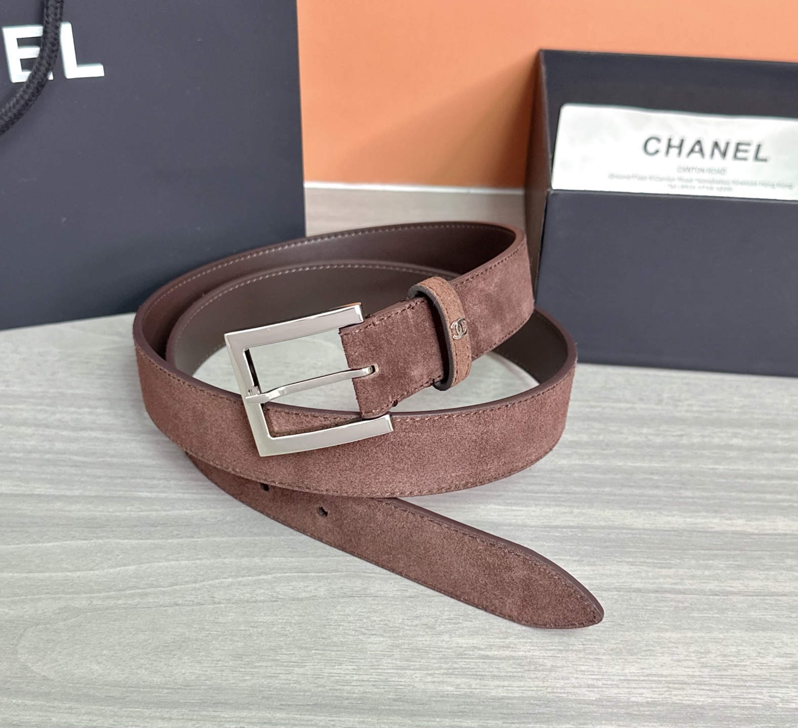 💥💥💥3.0cm香奈儿腰带，磨砂皮双面头层牛皮，长度：75.80.85.90.95.100.105.11