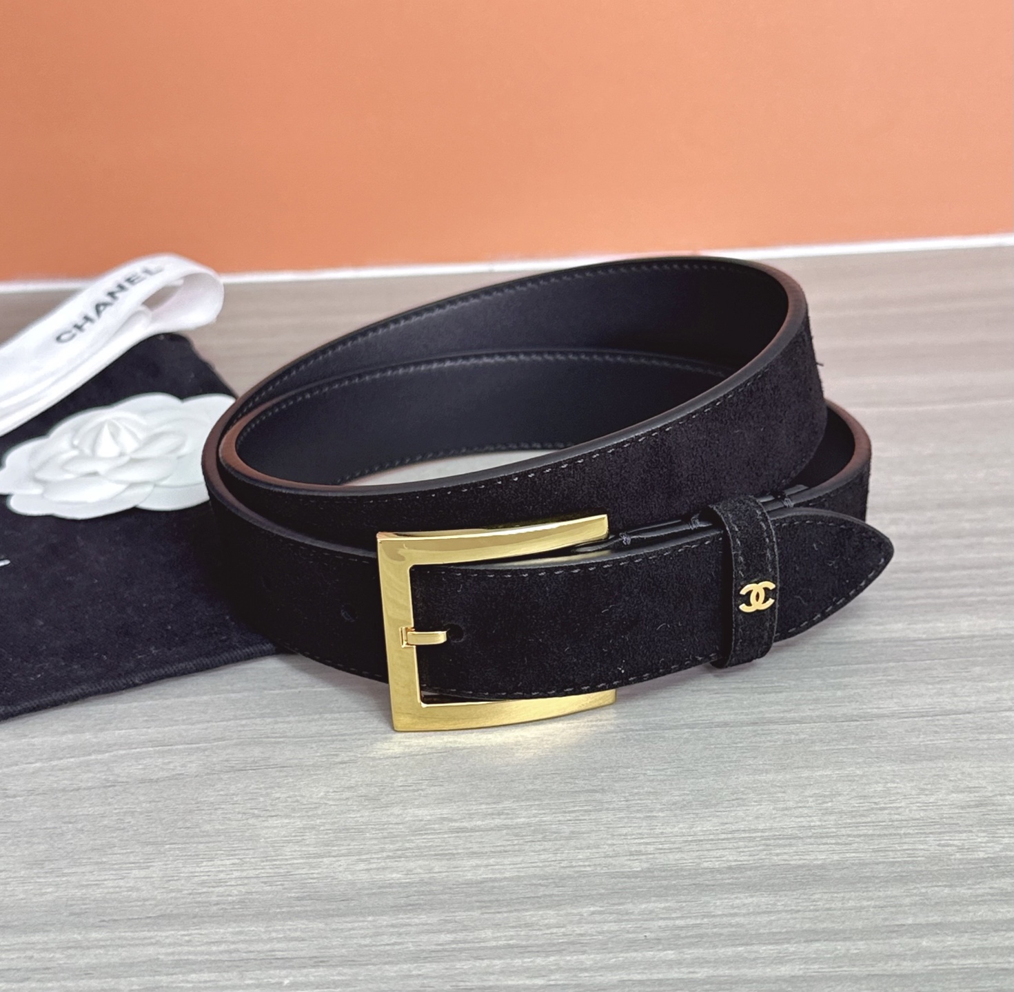 💥💥💥3.0cm香奈儿腰带，磨砂皮双面头层牛皮，长度：75.80.85.90.95.100.105.11