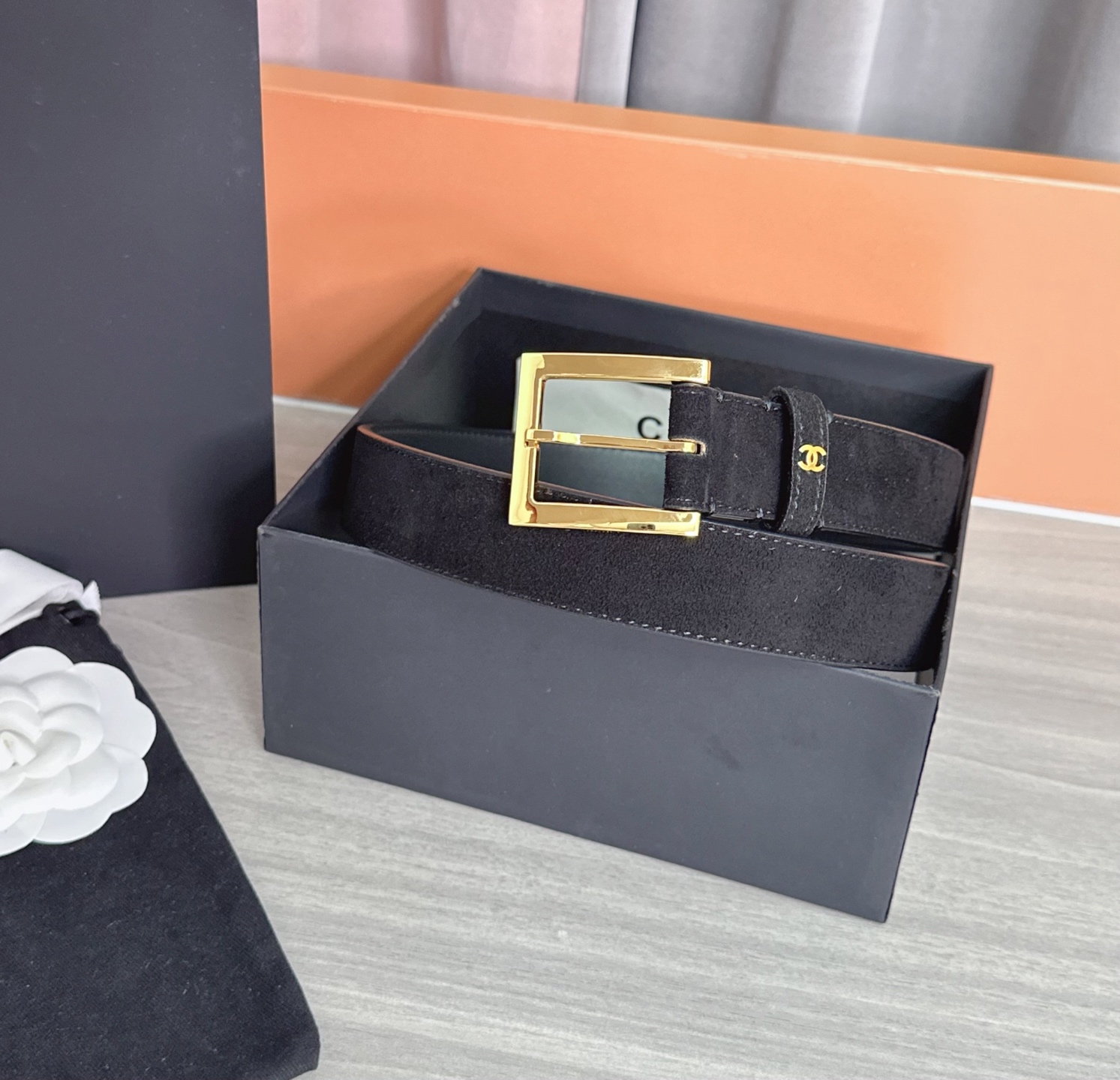 💥💥💥3.0cm香奈儿腰带，磨砂皮双面头层牛皮，长度：75.80.85.90.95.100.105.11