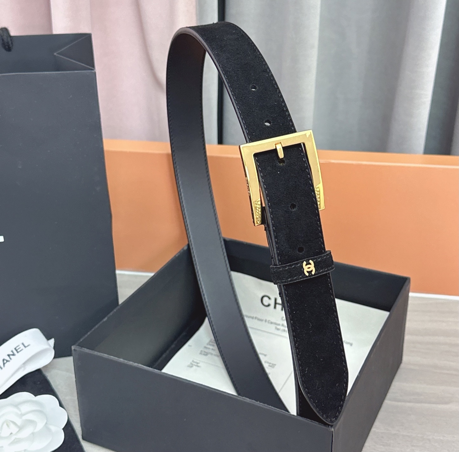 💥💥💥3.0cm香奈儿腰带，磨砂皮双面头层牛皮，长度：75.80.85.90.95.100.105.11