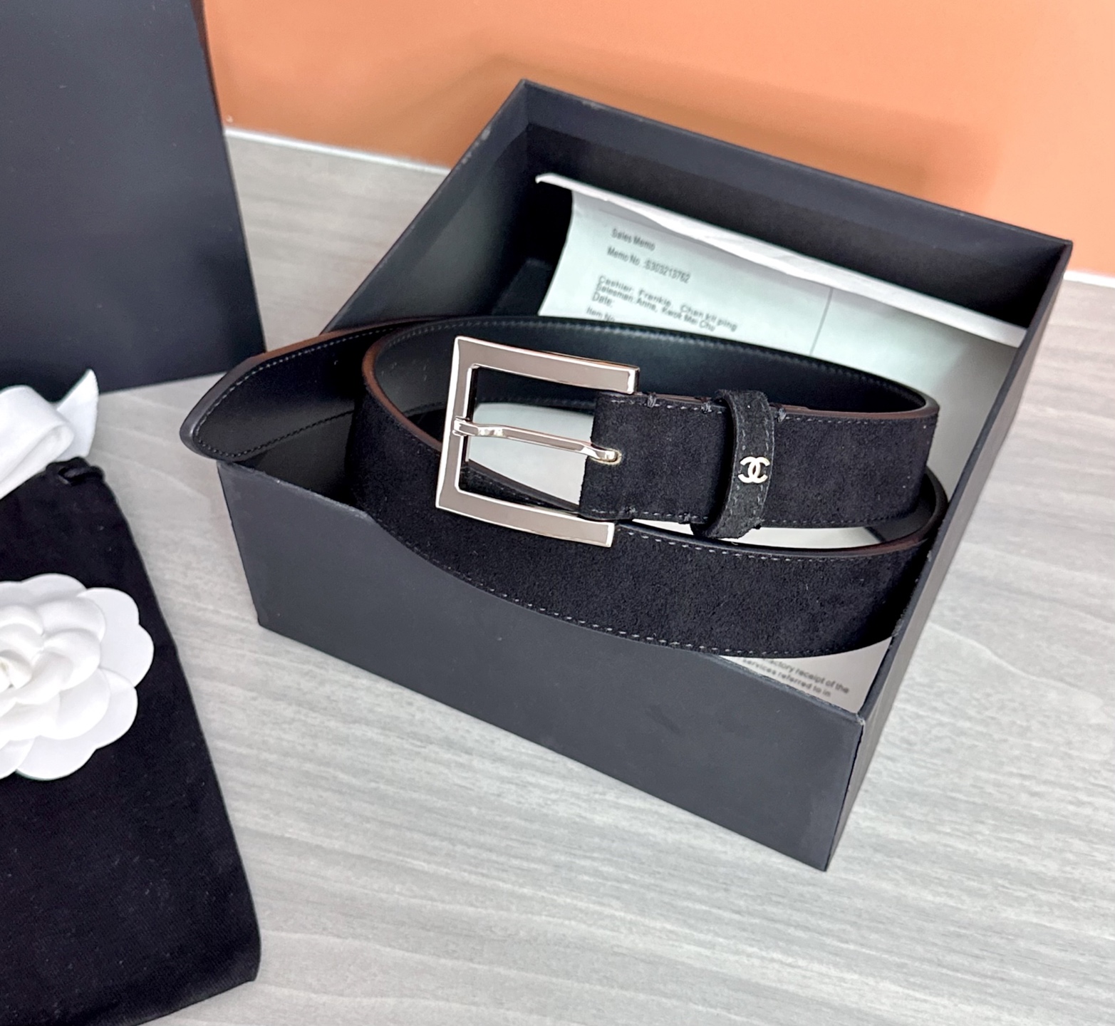 💥💥💥3.0cm香奈儿腰带，磨砂皮双面头层牛皮，长度：75.80.85.90.95.100.105.11