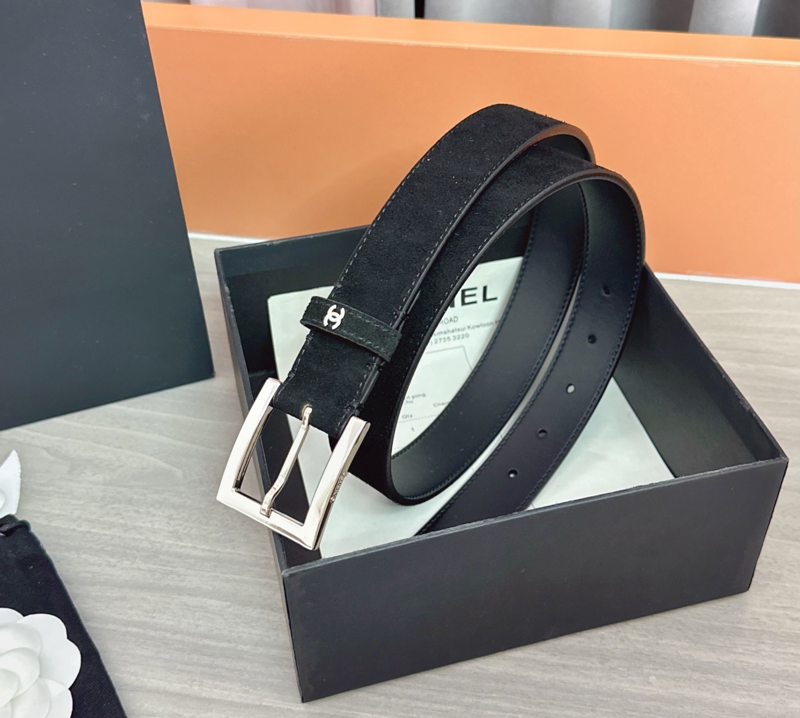 💥💥💥3.0cm香奈儿腰带，磨砂皮双面头层牛皮，长度：75.80.85.90.95.100.105.11