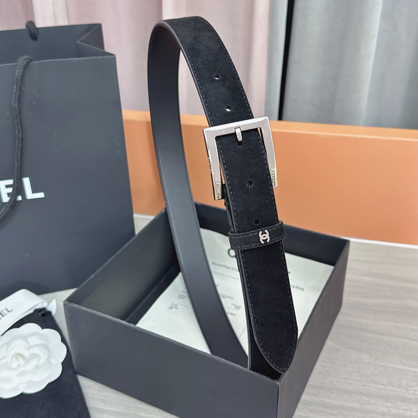 💥💥💥3.0cm香奈儿腰带，磨砂皮双面头层牛皮，长度：75.80.85.90.95.100.105.11