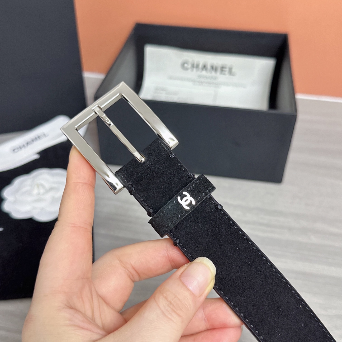 💥💥💥3.0cm香奈儿腰带，磨砂皮双面头层牛皮，长度：75.80.85.90.95.100.105.11