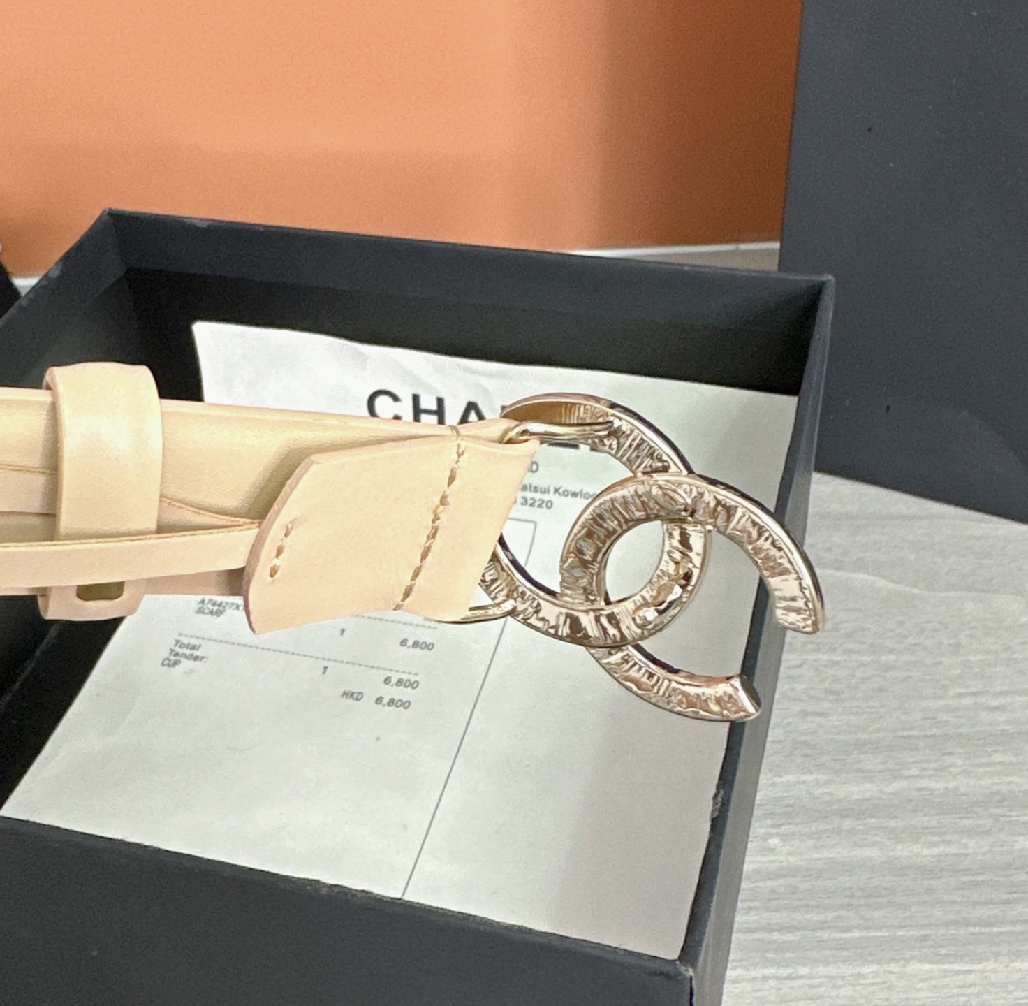 💥💥💥3.0cm香奈儿腰带，头层进口牛皮，长度：75.80.85.90.95.100.105欧，浅金铜五