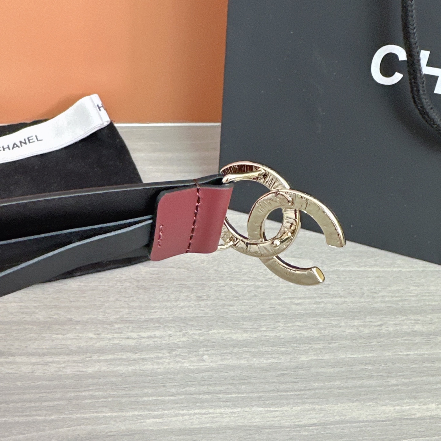 💥💥💥3.0cm香奈儿腰带，头层进口牛皮，长度：75.80.85.90.95.100.105欧，浅金铜五