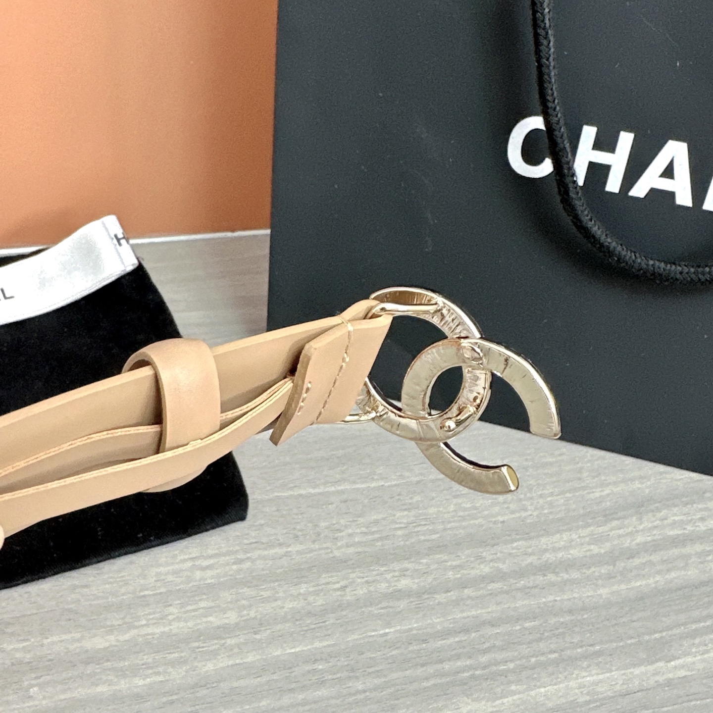 💥💥💥3.0cm香奈儿腰带，头层进口牛皮，长度：75.80.85.90.95.100.105欧，浅金铜五