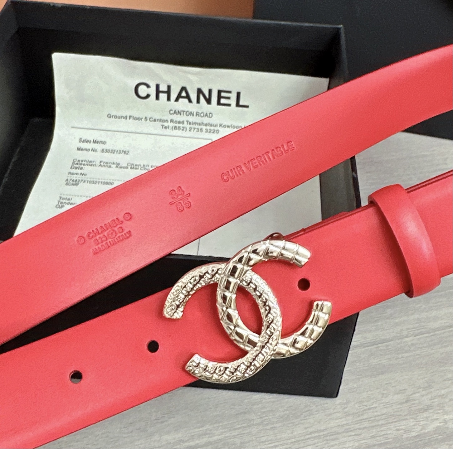 💥💥💥3.0cm香奈儿腰带，头层进口牛皮，长度：75.80.85.90.95.100.105欧，浅金铜五