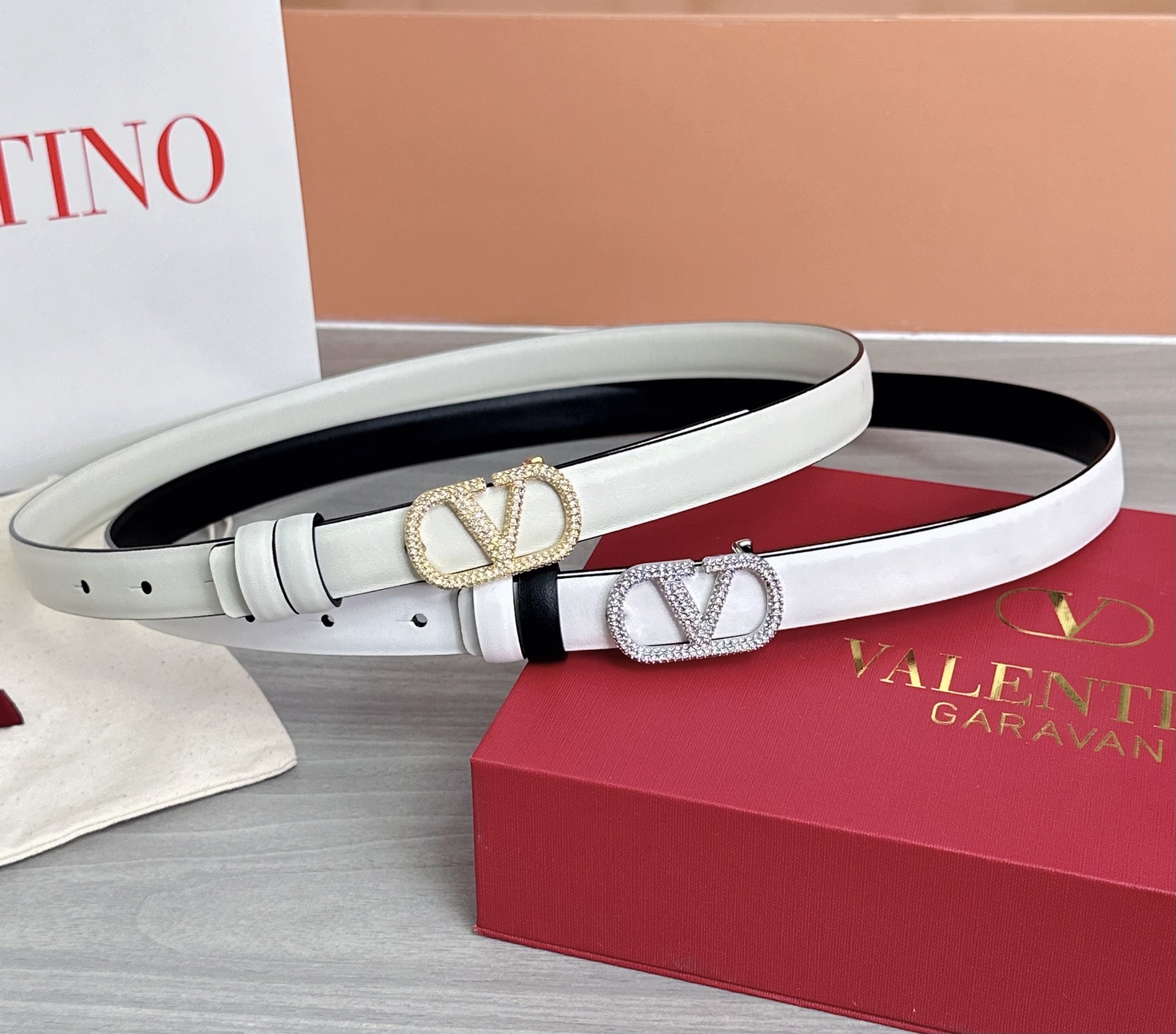 💥💥💥2.0cm华伦天奴腰带，双面头层牛皮，长度：75.80.85.90.95.100欧，铜五金扣原版开