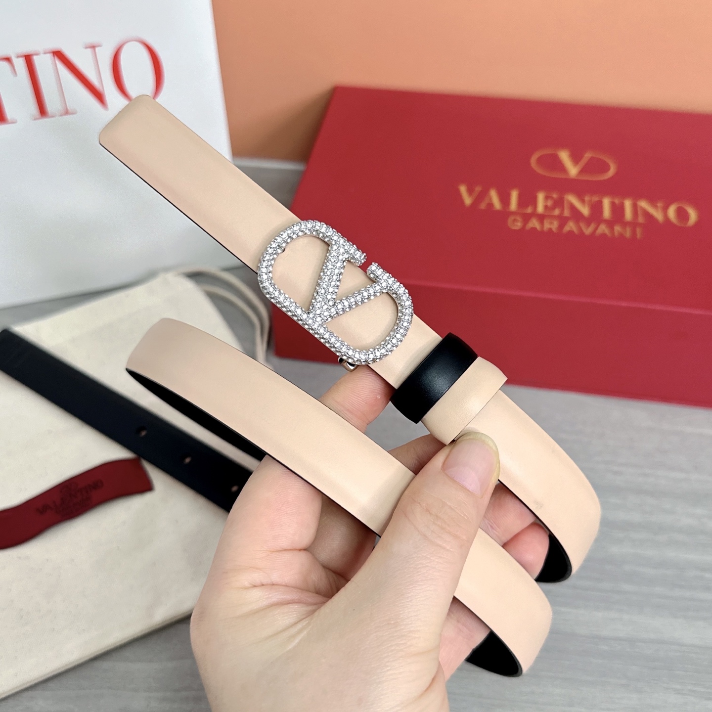 💥💥💥2.0cm华伦天奴腰带，双面头层牛皮，长度：75.80.85.90.95.100欧，铜五金扣原版开