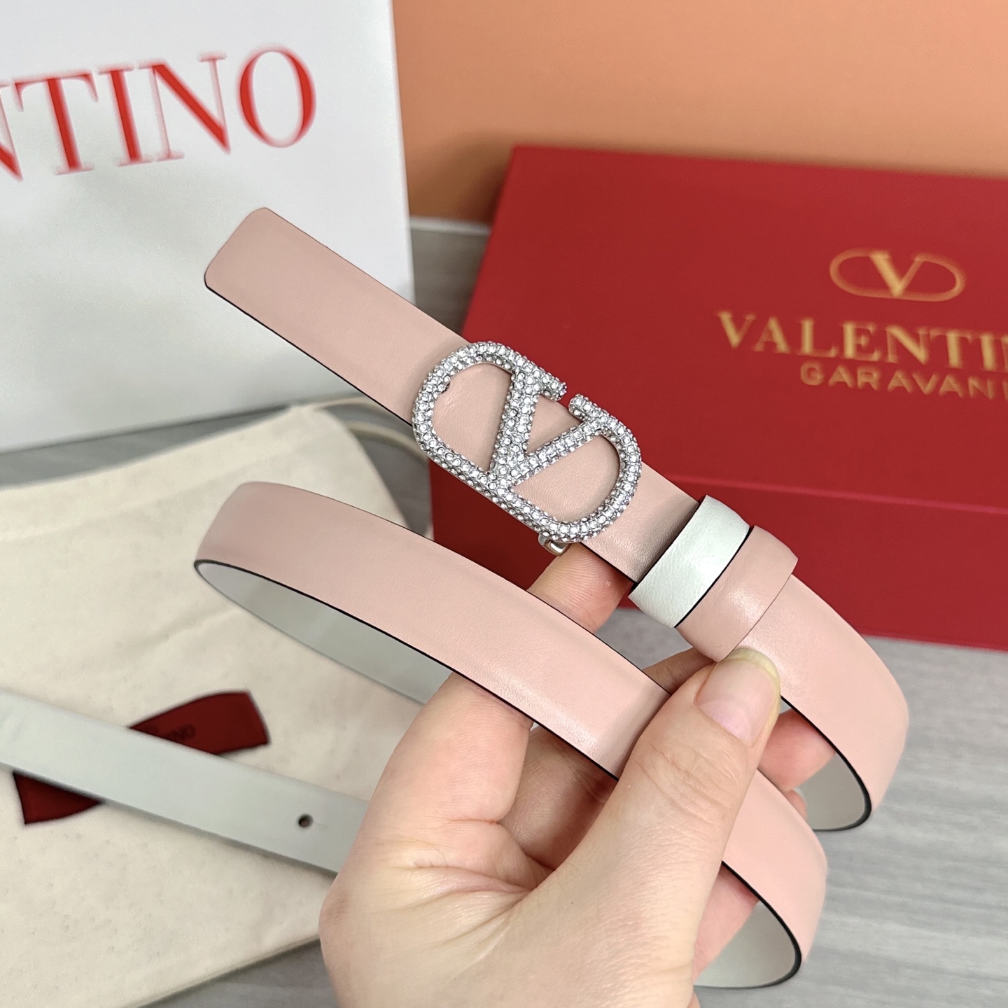 💥💥💥2.0cm华伦天奴腰带，双面头层牛皮，长度：75.80.85.90.95.100欧，铜五金扣原版开