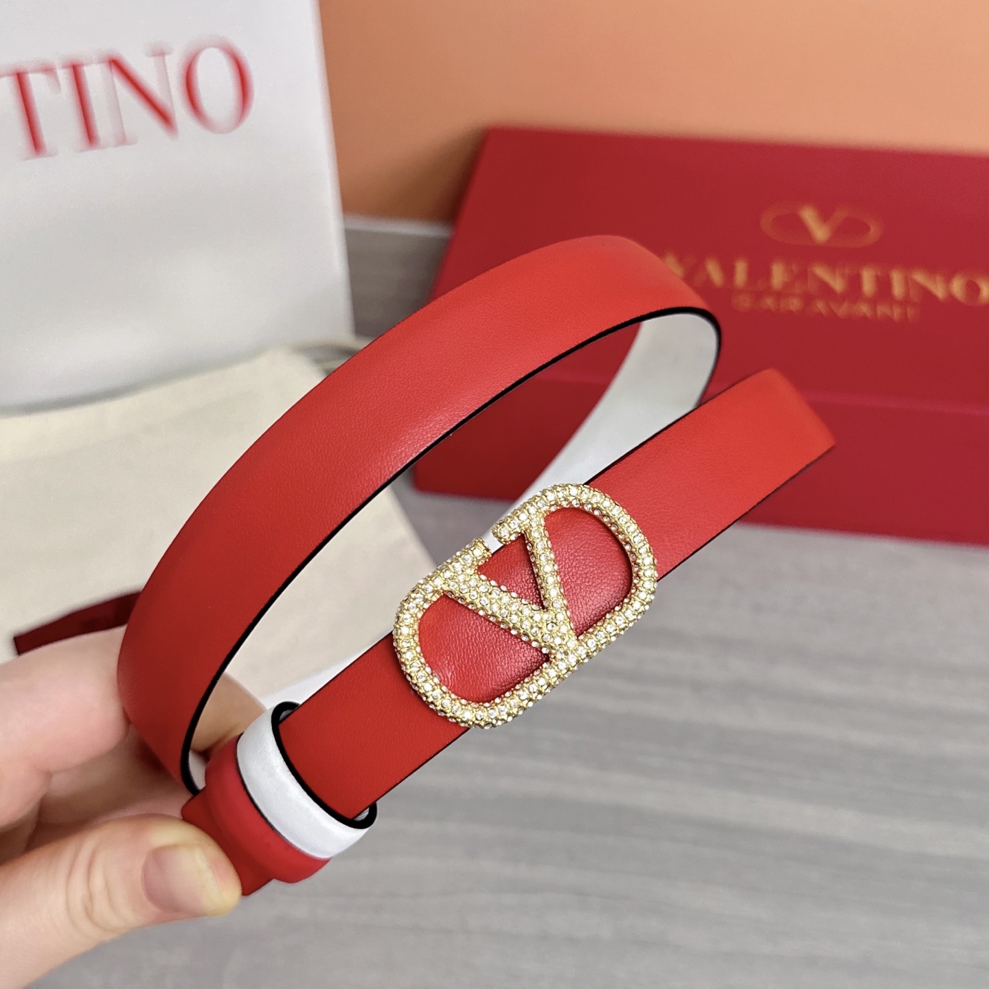 💥💥💥2.0cm华伦天奴腰带，双面头层牛皮，长度：75.80.85.90.95.100欧，铜五金扣原版开