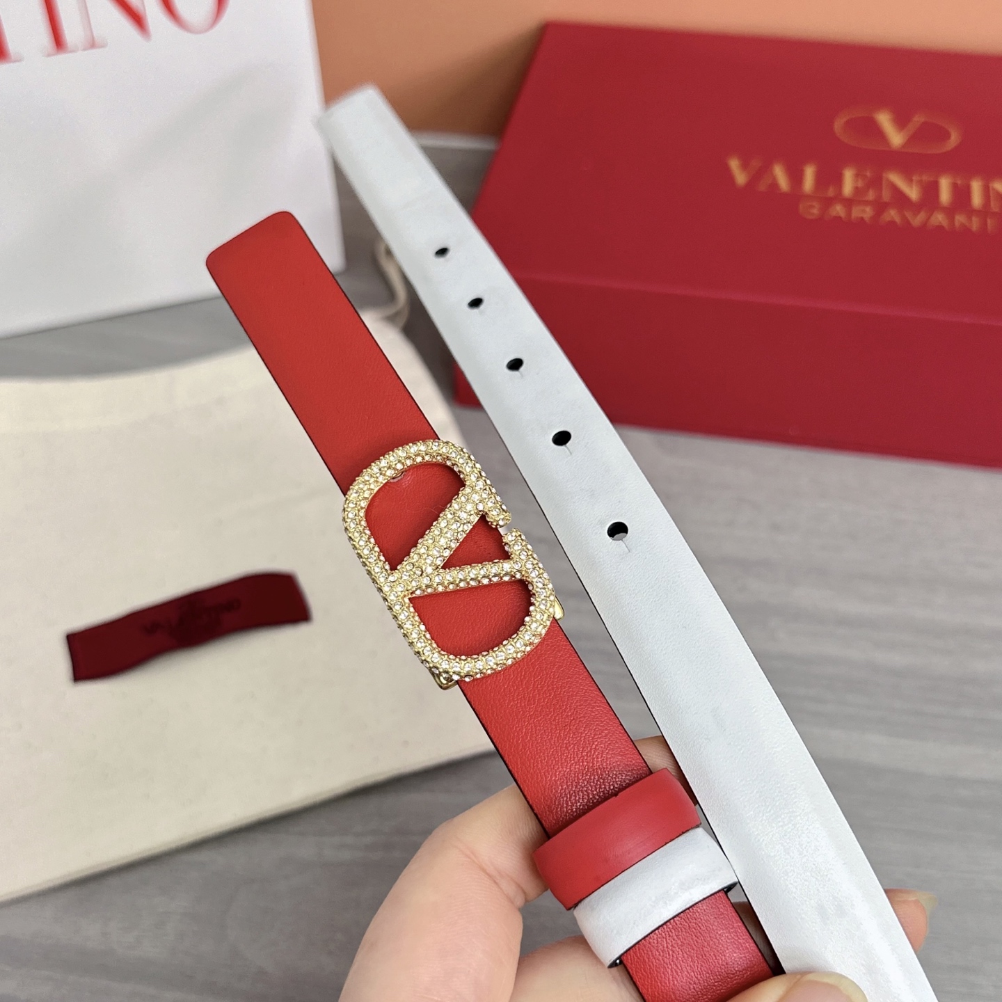 💥💥💥2.0cm华伦天奴腰带，双面头层牛皮，长度：75.80.85.90.95.100欧，铜五金扣原版开