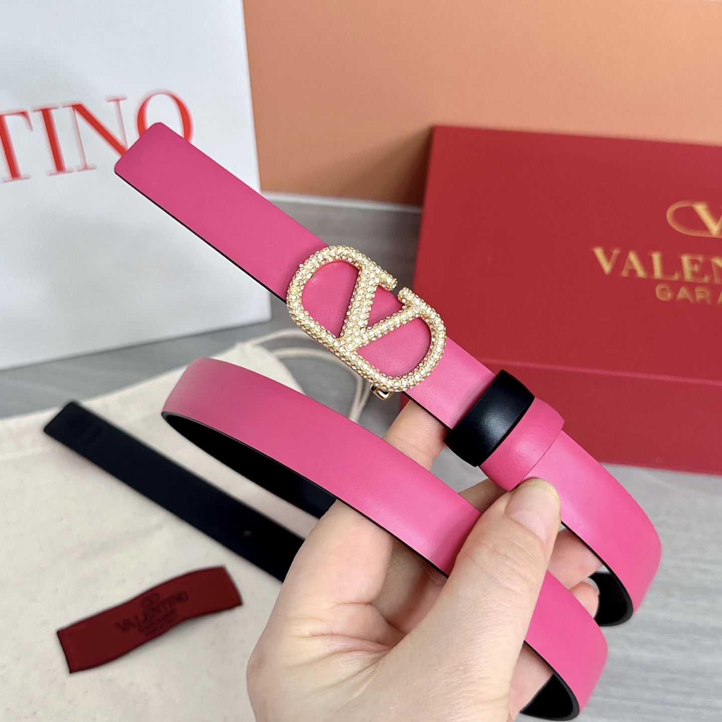 💥💥💥2.0cm华伦天奴腰带，双面头层牛皮，长度：75.80.85.90.95.100欧，铜五金扣原版开