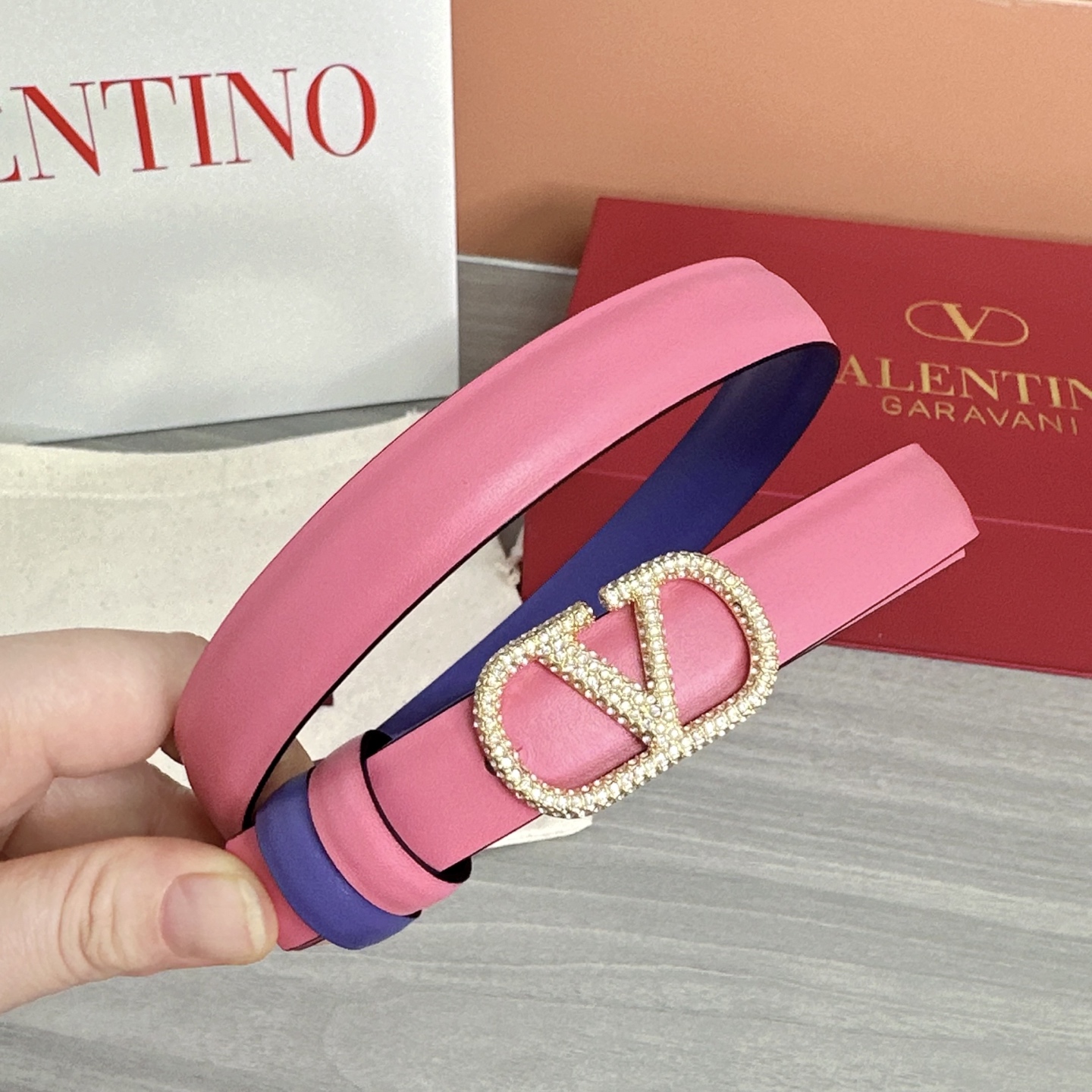 💥💥💥2.0cm华伦天奴腰带，双面头层牛皮，长度：75.80.85.90.95.100欧，铜五金扣原版开