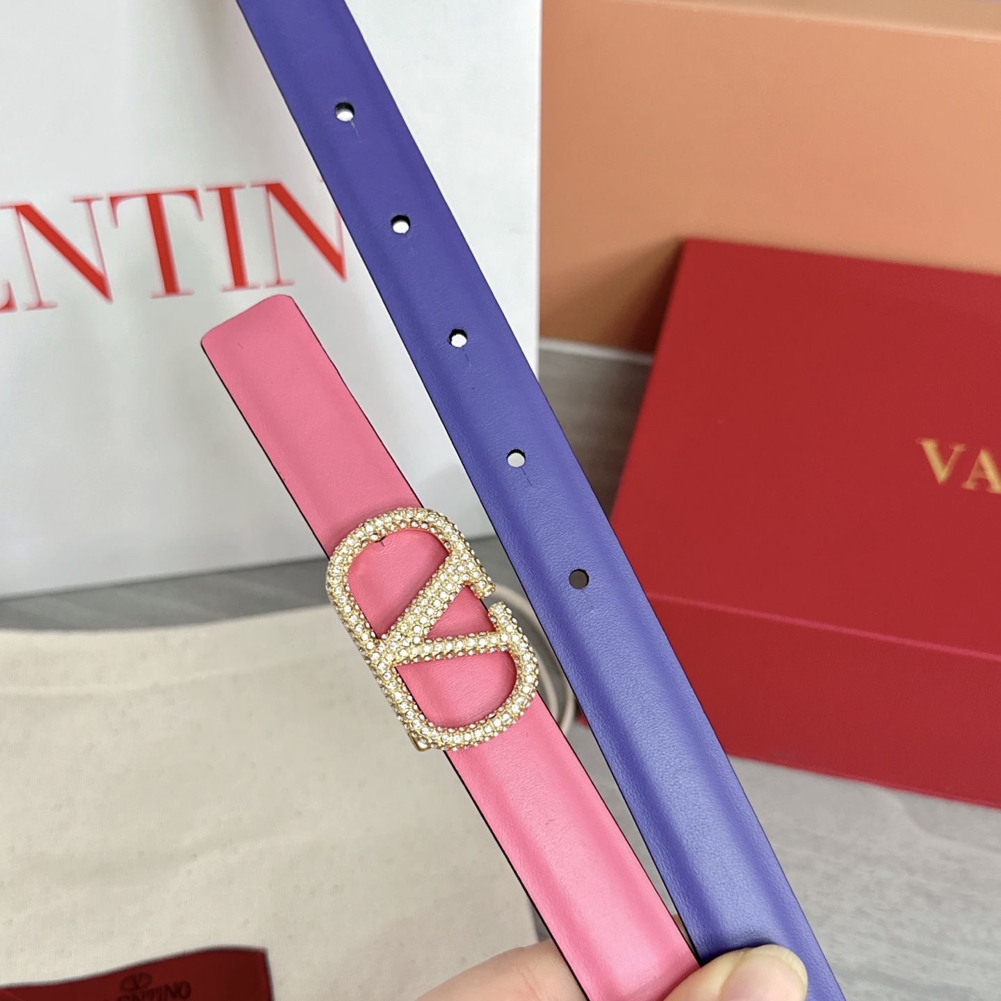 💥💥💥2.0cm华伦天奴腰带，双面头层牛皮，长度：75.80.85.90.95.100欧，铜五金扣原版开