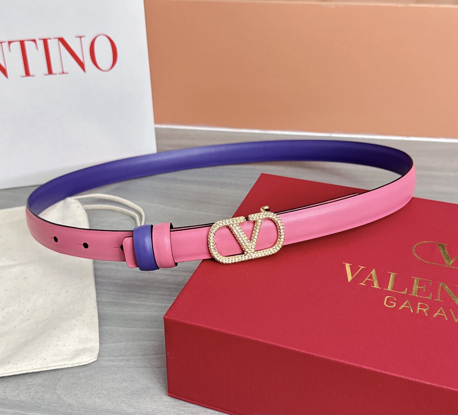 💥💥💥2.0cm华伦天奴腰带，双面头层牛皮，长度：75.80.85.90.95.100欧，铜五金扣原版开