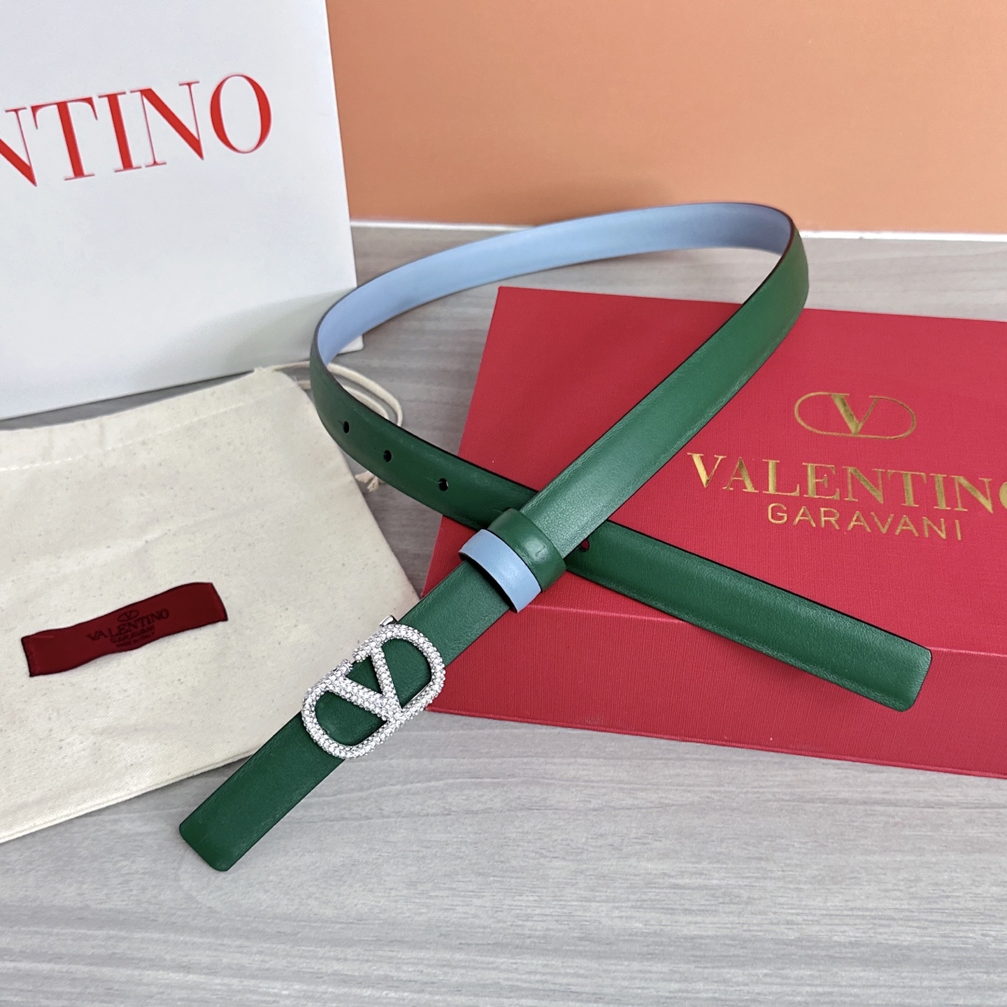 💥💥💥2.0cm华伦天奴腰带，双面头层牛皮，长度：75.80.85.90.95.100欧，铜五金扣原版开