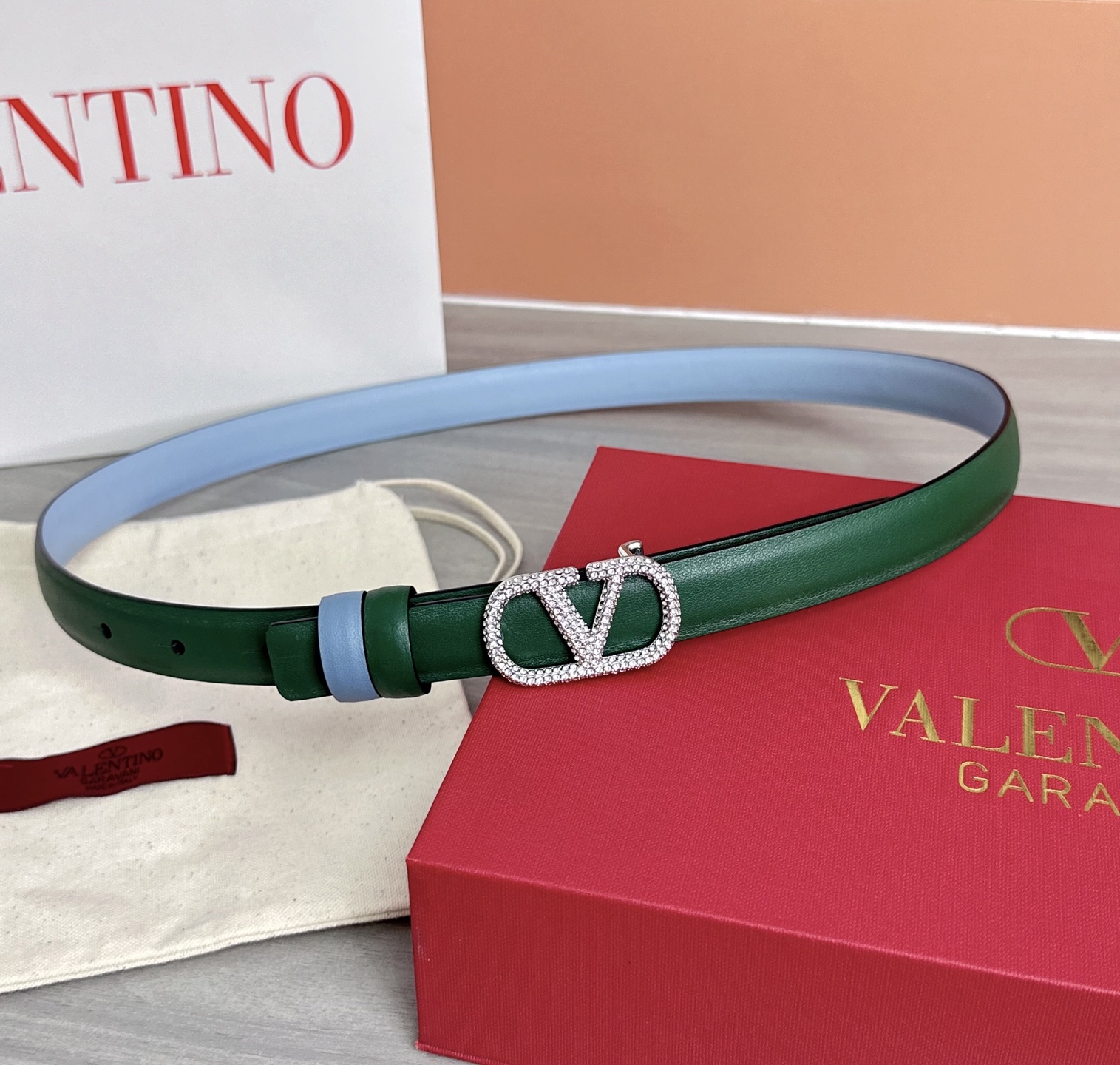 💥💥💥2.0cm华伦天奴腰带，双面头层牛皮，长度：75.80.85.90.95.100欧，铜五金扣原版开