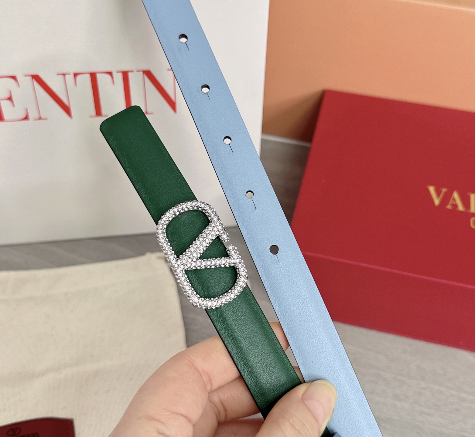 💥💥💥2.0cm华伦天奴腰带，双面头层牛皮，长度：75.80.85.90.95.100欧，铜五金扣原版开