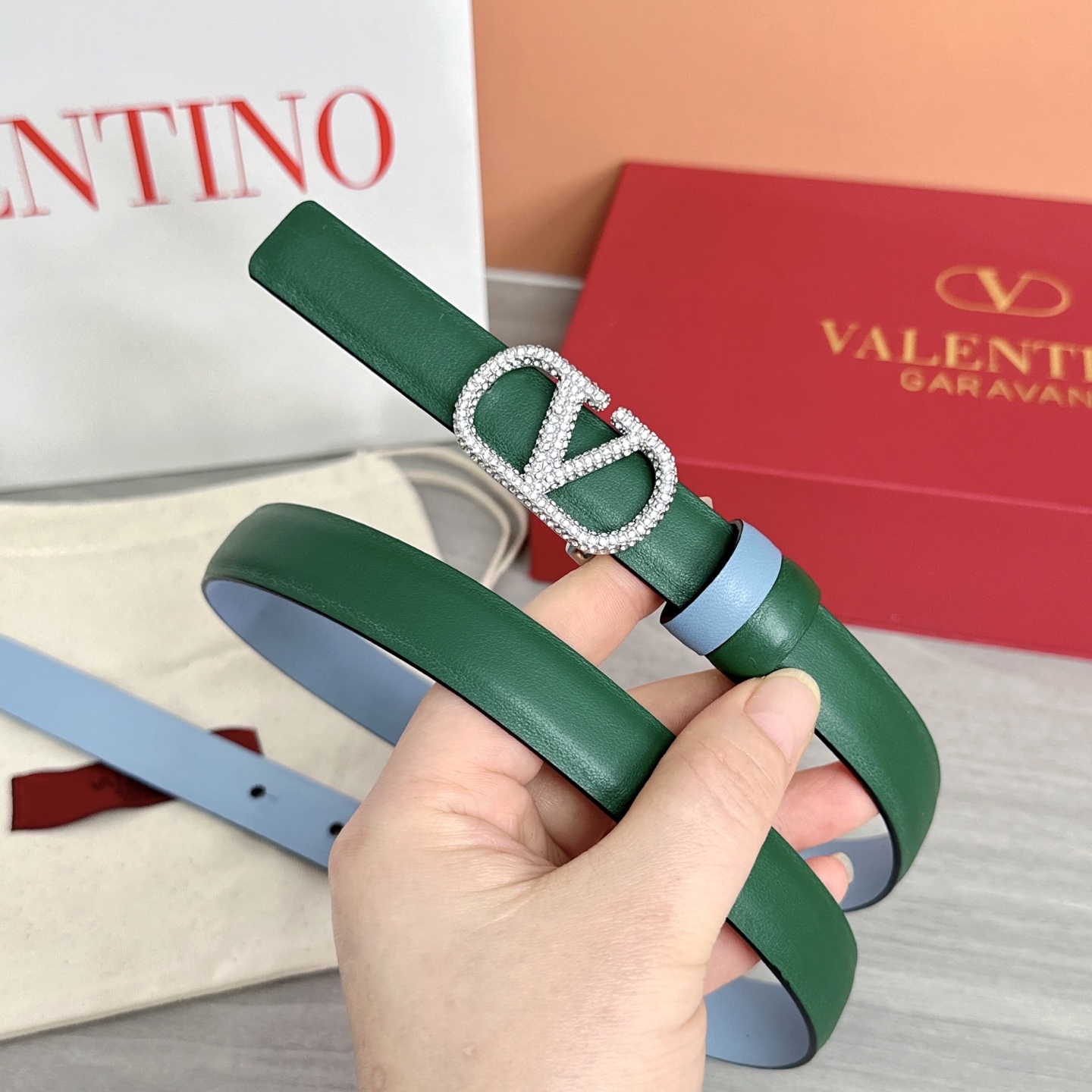 💥💥💥2.0cm华伦天奴腰带，双面头层牛皮，长度：75.80.85.90.95.100欧，铜五金扣原版开