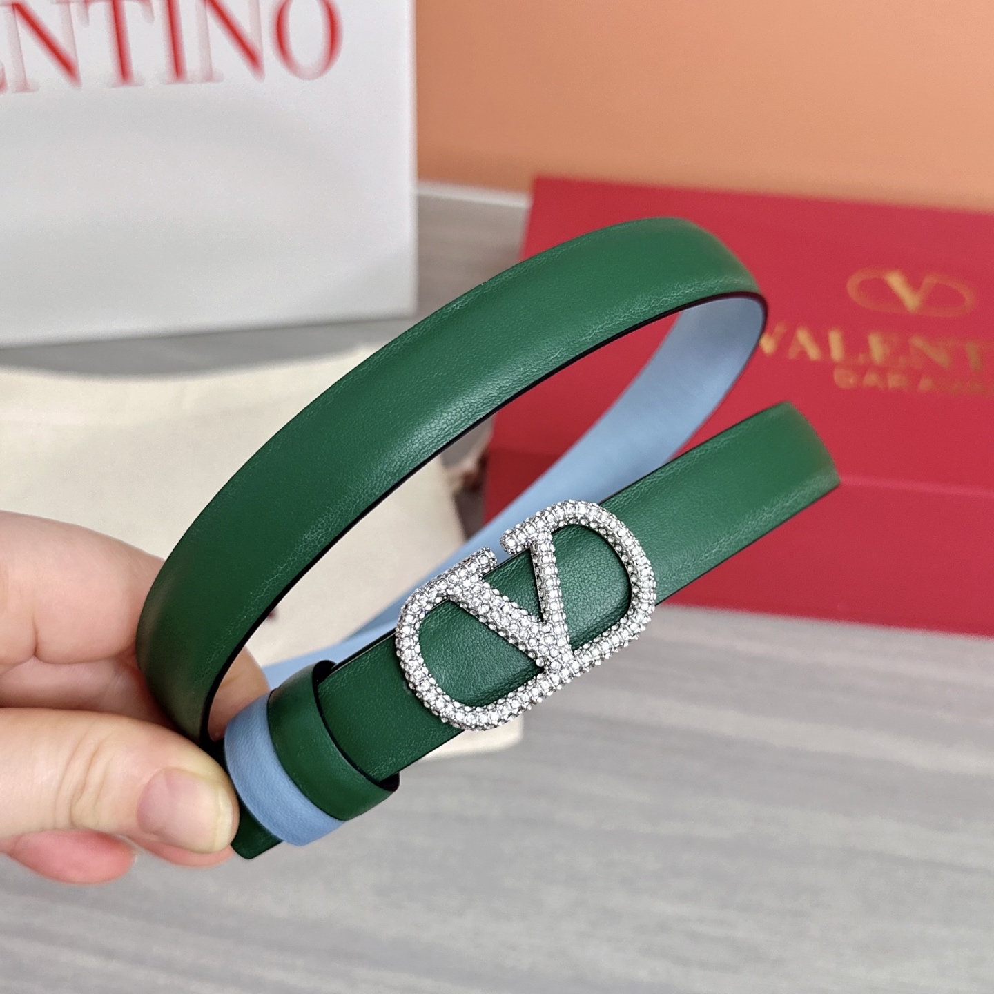 💥💥💥2.0cm华伦天奴腰带，双面头层牛皮，长度：75.80.85.90.95.100欧，铜五金扣原版开