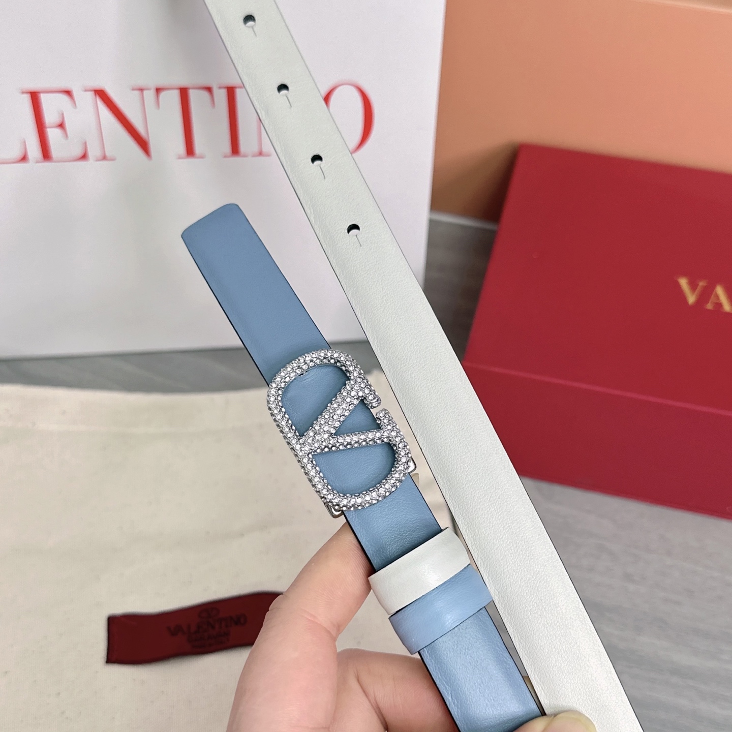 💥💥💥2.0cm华伦天奴腰带，双面头层牛皮，长度：75.80.85.90.95.100欧，铜五金扣原版开