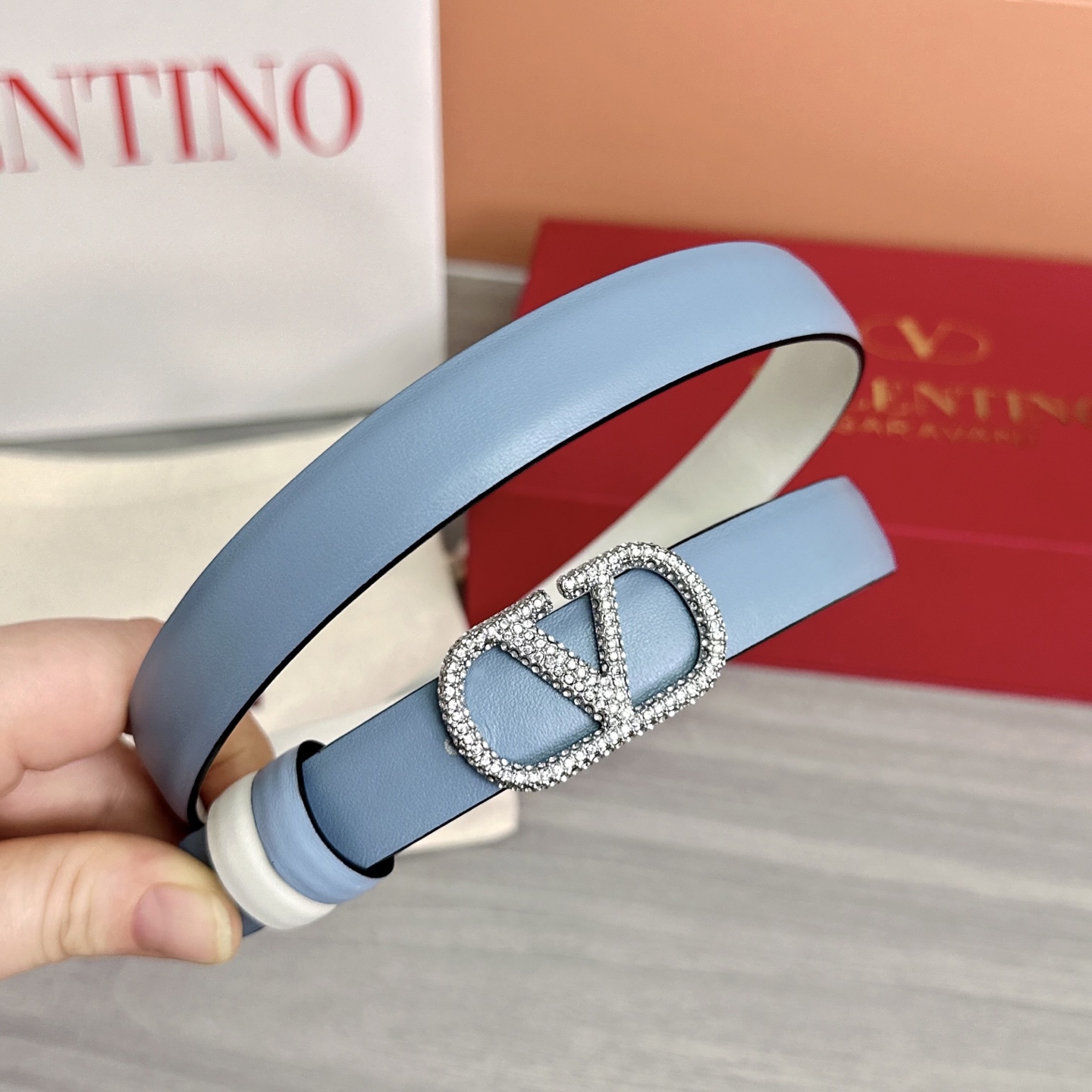 💥💥💥2.0cm华伦天奴腰带，双面头层牛皮，长度：75.80.85.90.95.100欧，铜五金扣原版开