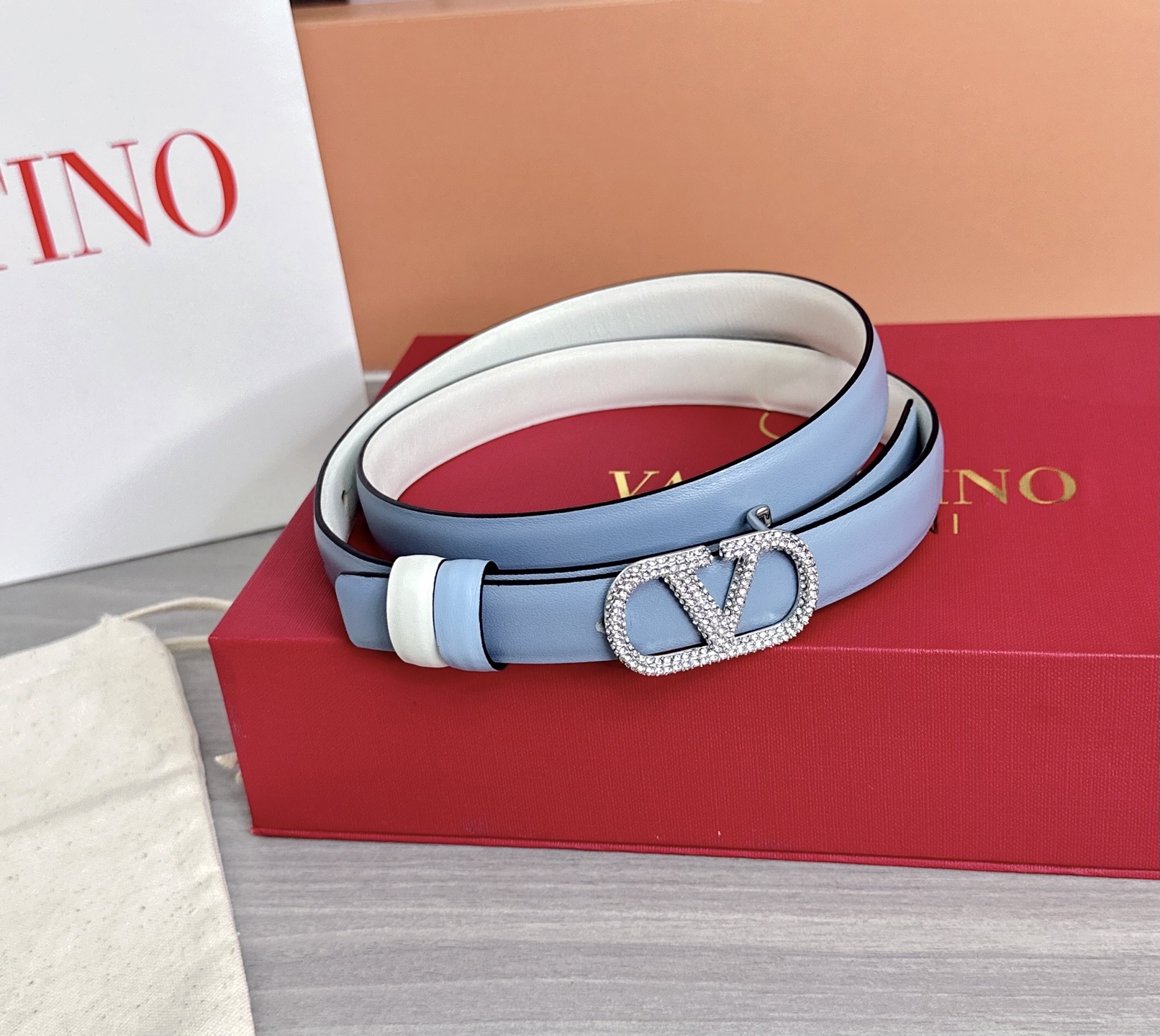 💥💥💥2.0cm华伦天奴腰带，双面头层牛皮，长度：75.80.85.90.95.100欧，铜五金扣原版开