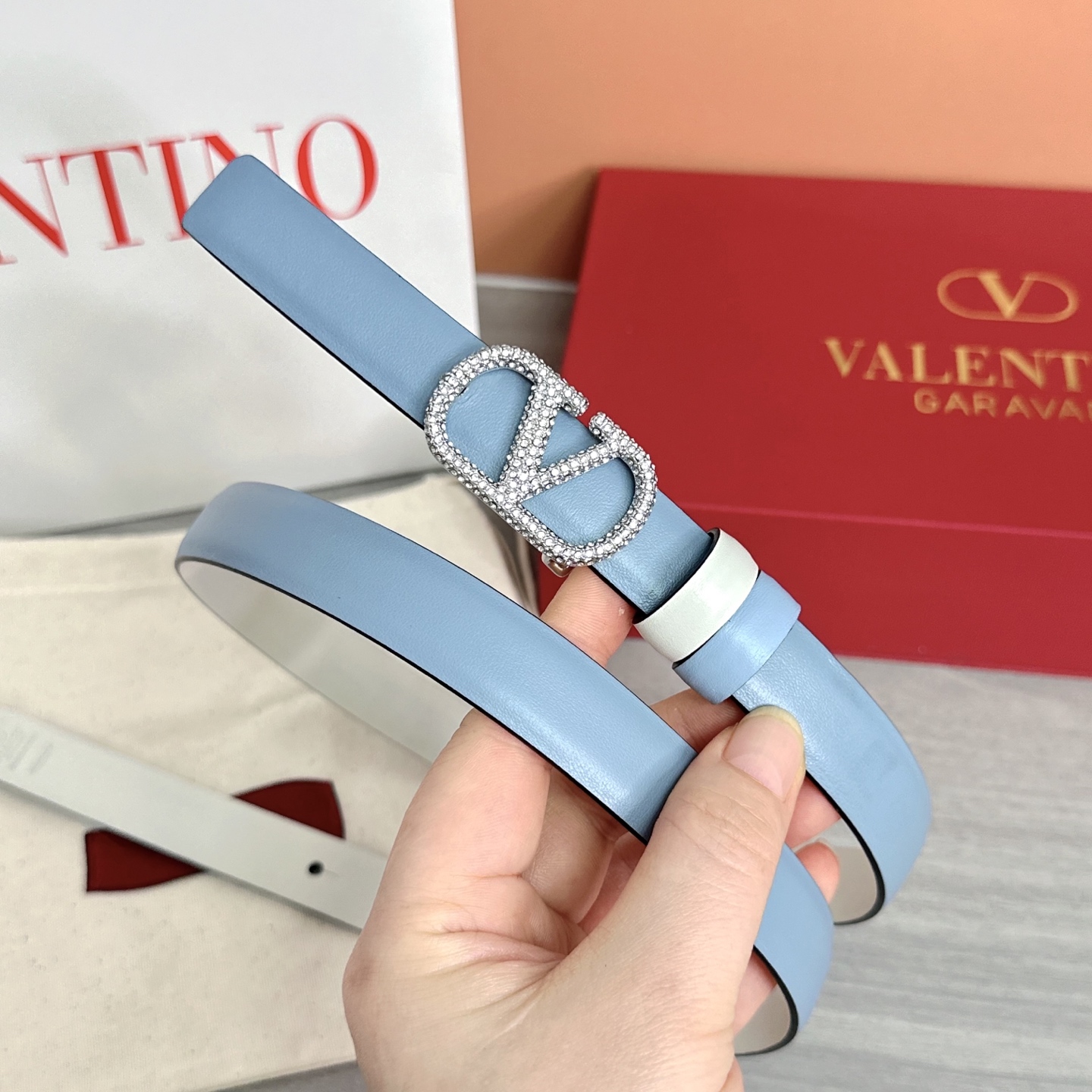 💥💥💥2.0cm华伦天奴腰带，双面头层牛皮，长度：75.80.85.90.95.100欧，铜五金扣原版开